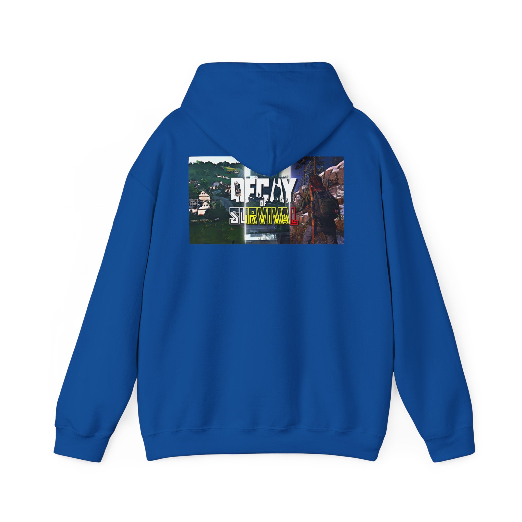 Survivor Graphic Hoodie — 'Decay' Urban Photo-Print Back Crewneck