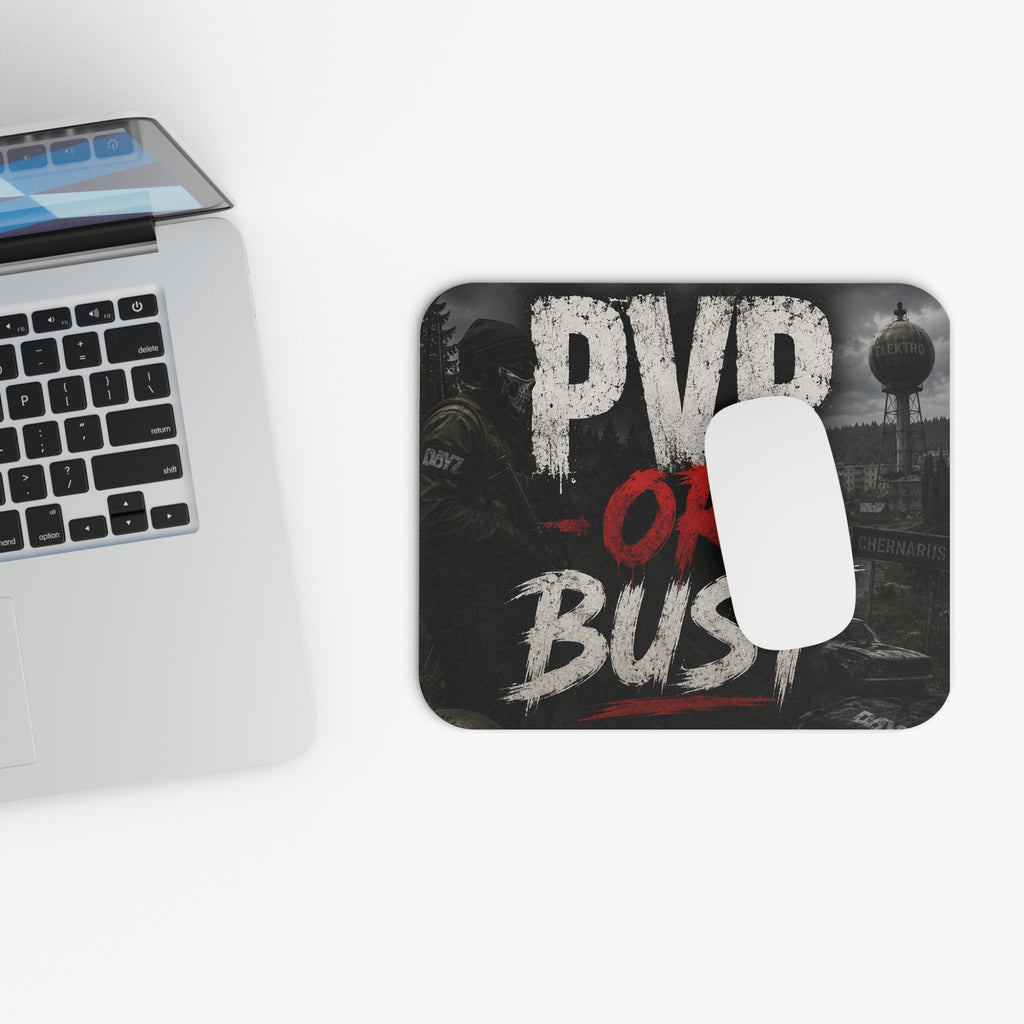 PVP or Bust Mouse Pad — Gamer Tactical Desk Mat