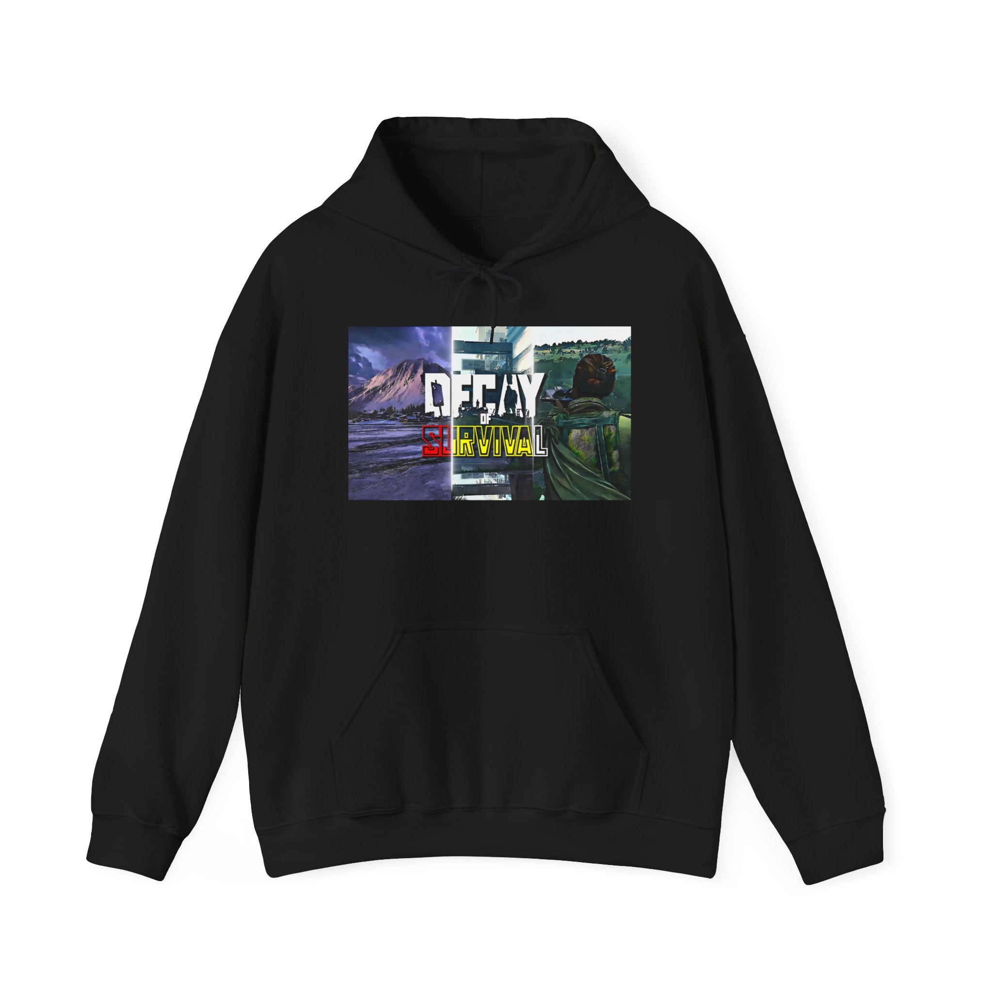Decay Of Survival Hoodie — Post-Apocalyptic Landscape Graphic Hoodie