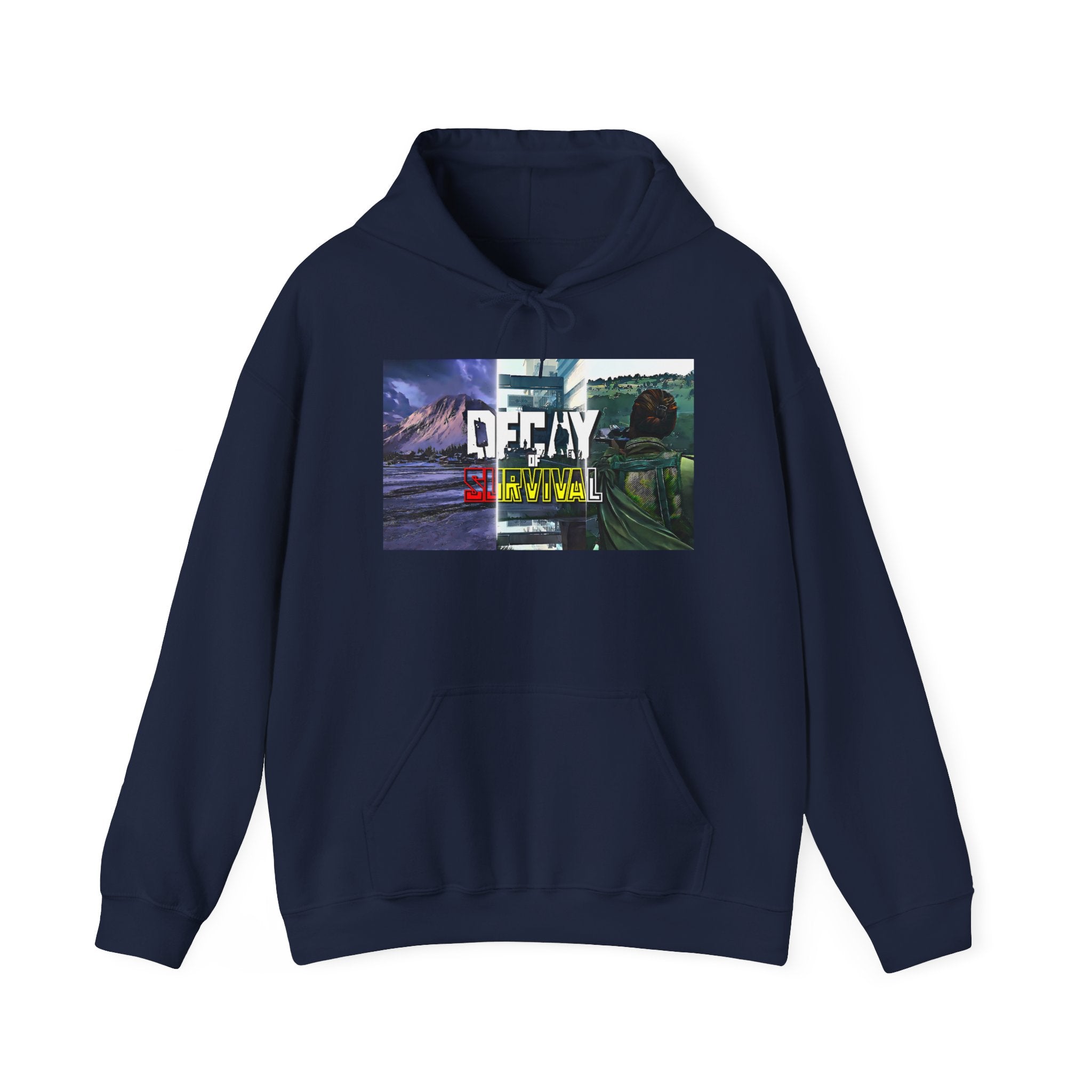 Decay Of Survival Hoodie — Post-Apocalyptic Landscape Graphic Hoodie
