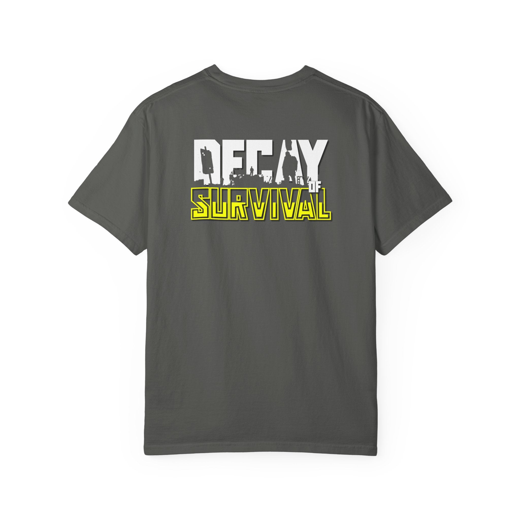Decay Of Survival Faction Tee — 'ABN' Logo Front & 'Decay of Survival - Yellow' Graphic Back
