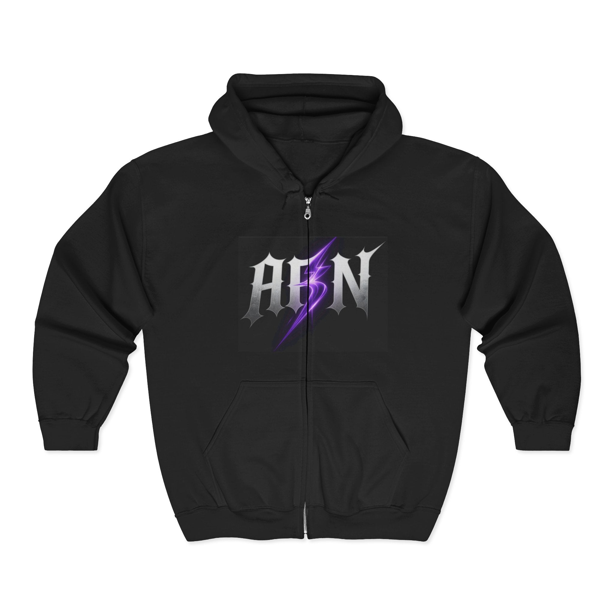 Decay Of Survival - White Zip Up Hoodie — ABN Faction Logo Streetwear