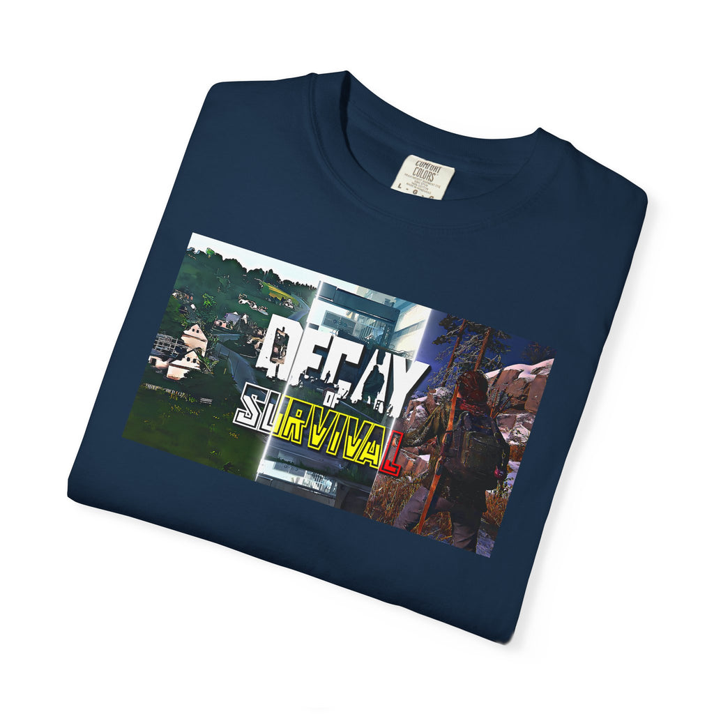 Decay Of Survival Faction Tee — 'Decay of Survival' Logo Front & 'FullMetalMafia' Graphic Logo Back