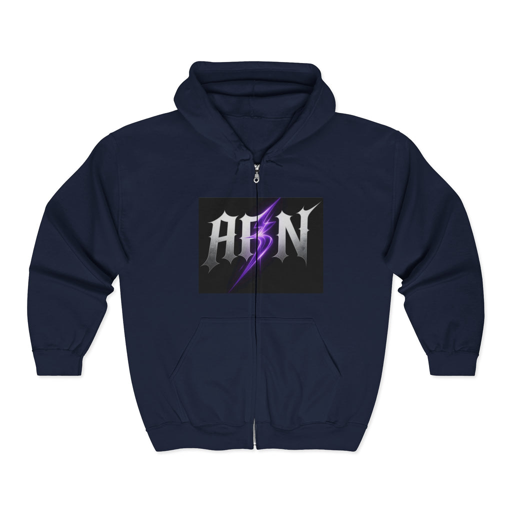 Decay Of Survival - White Zip Up Hoodie — ABN Faction Logo Streetwear