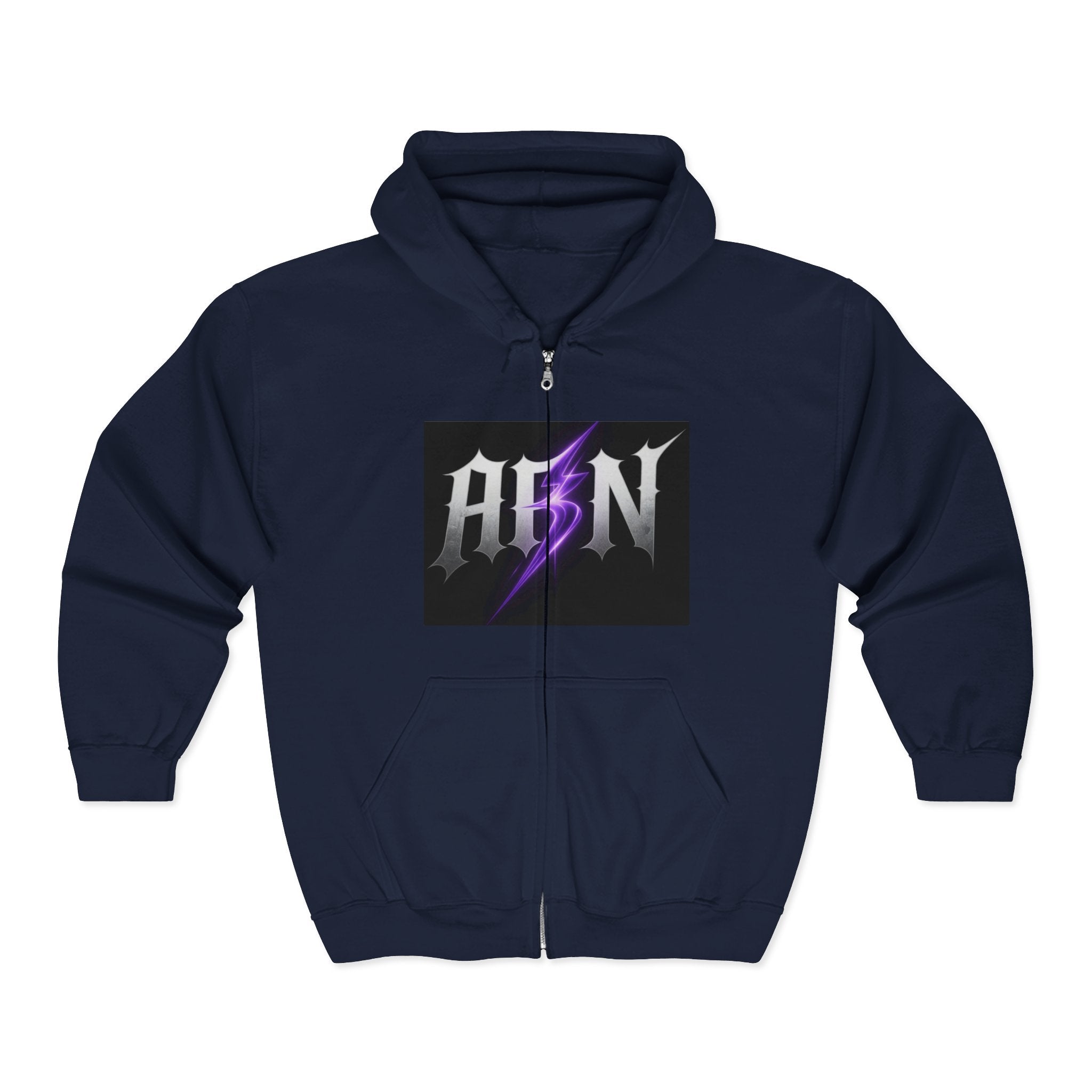 Decay Of Survival - White Zip Up Hoodie — ABN Faction Logo Streetwear