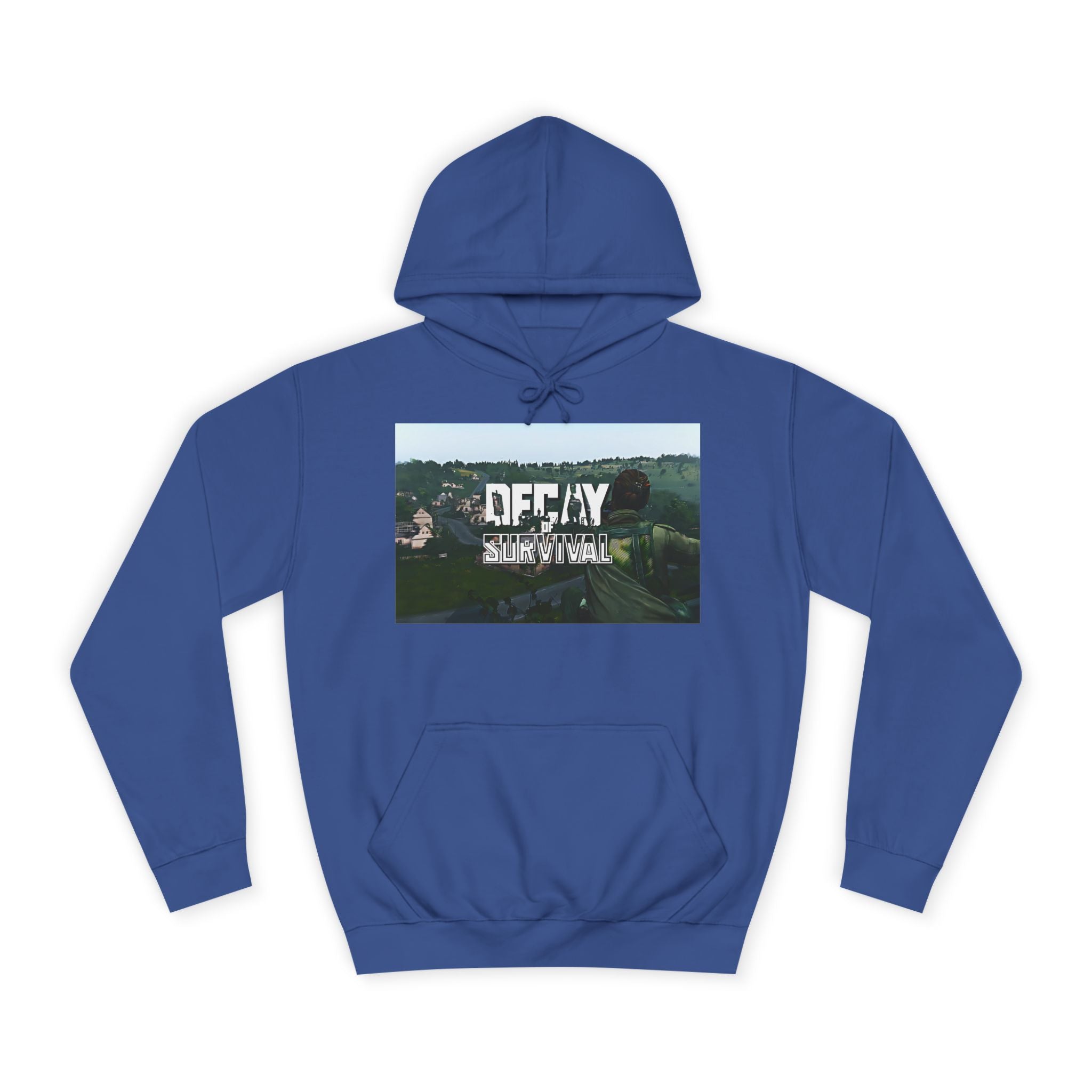 Decay Of Survival Hoodie — Vintage Campus Landscape Graphic