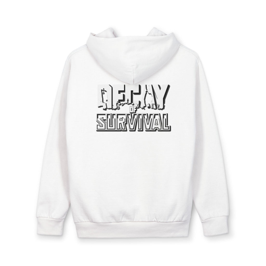 Decay Of Survival - White Hoodie — ABN Faction Logo Pullover