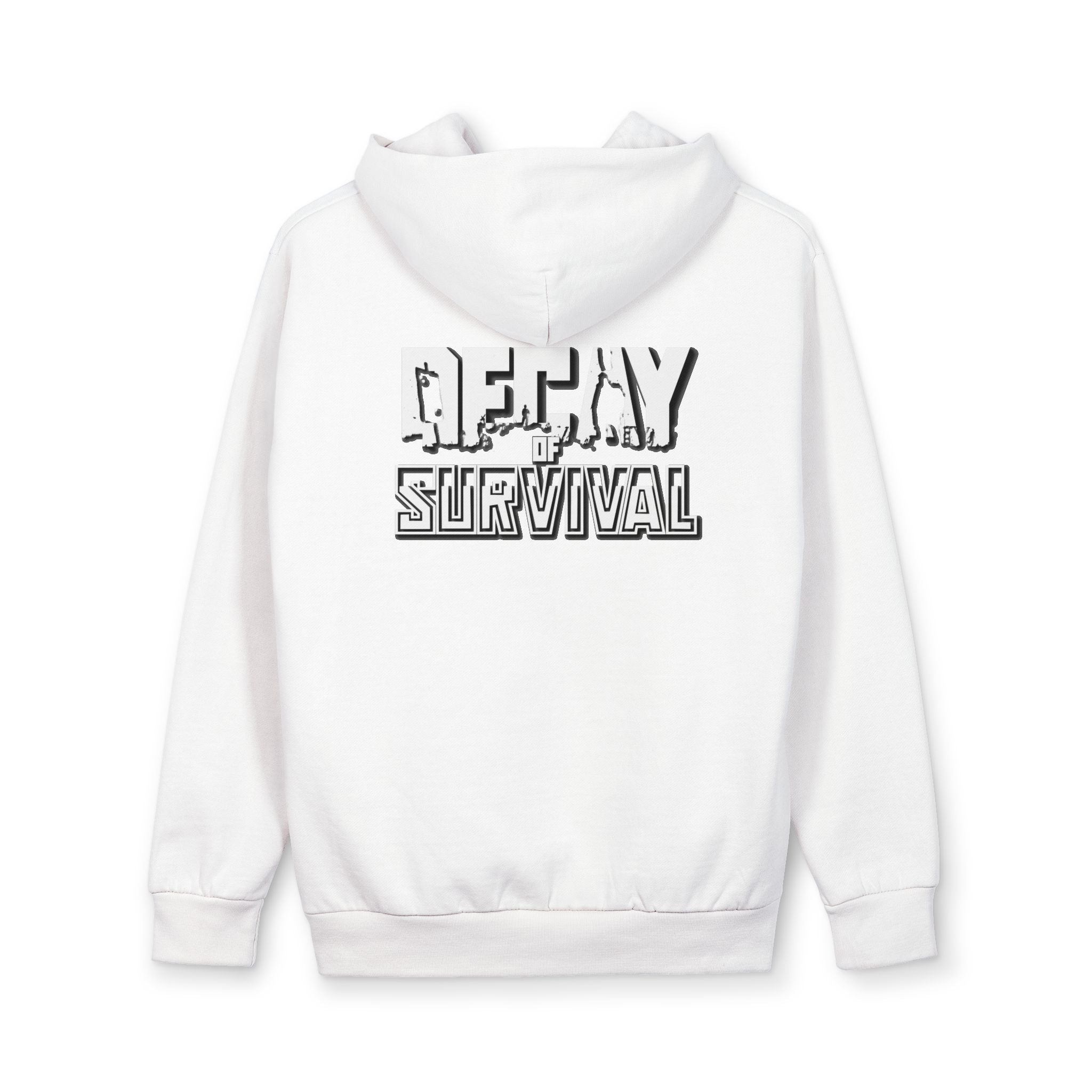 Decay Of Survival - White Hoodie — ABN Faction Logo Pullover