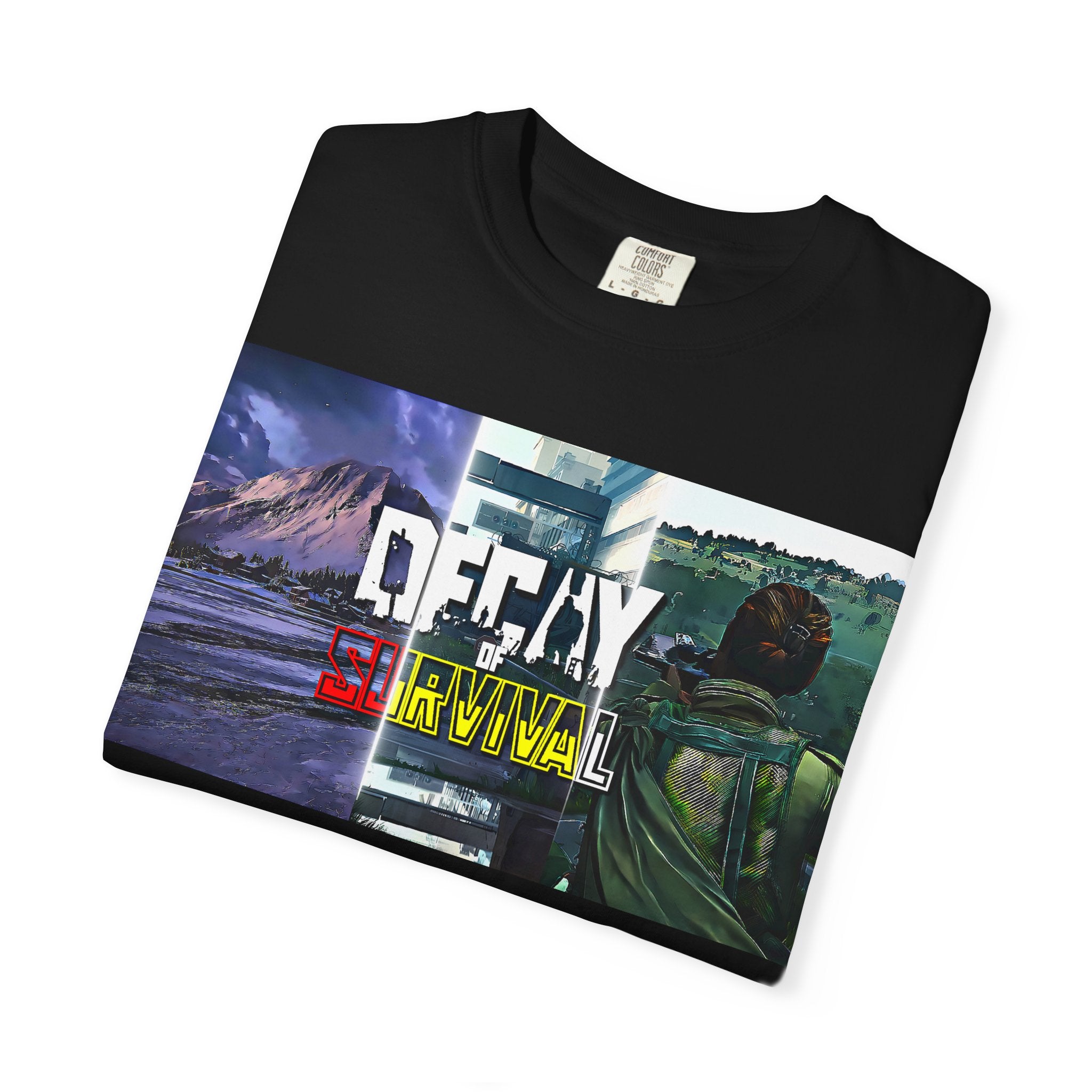 Decay Of Survival Retro Graphic T-Shirt — "OFFDAY Survival" Gamer Adventure Tee