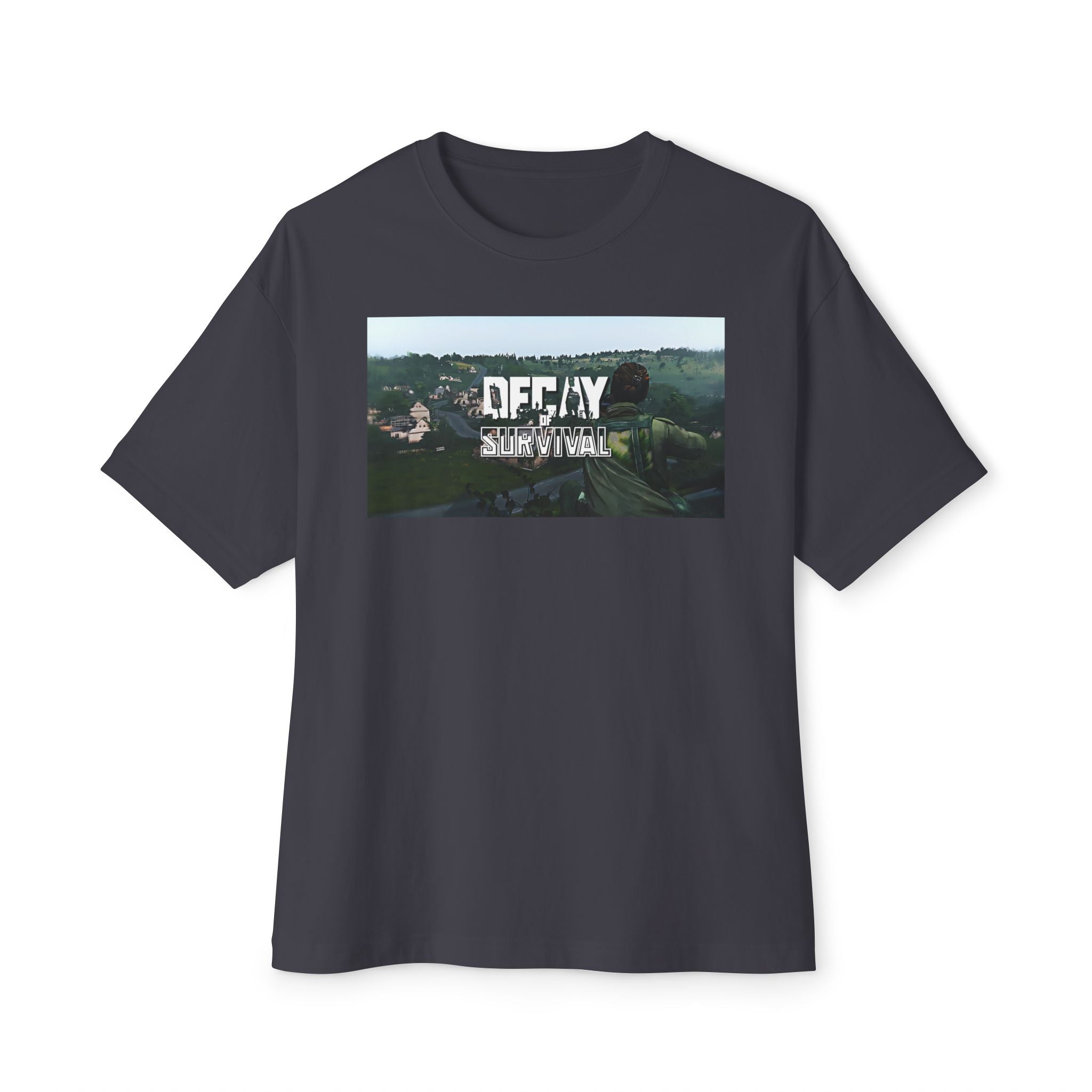 Boxy Tee — 'Decay Survival' Graphic Oversized T‑Shirt