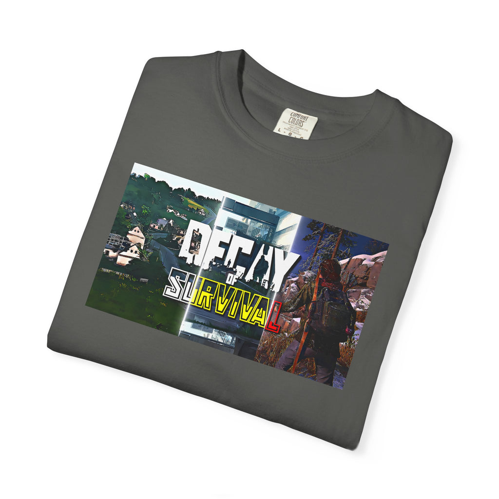 Decay Of Survival Faction Tee — 'Decay of Survival' Logo Front & 'FullMetalMafia' Graphic Logo Back