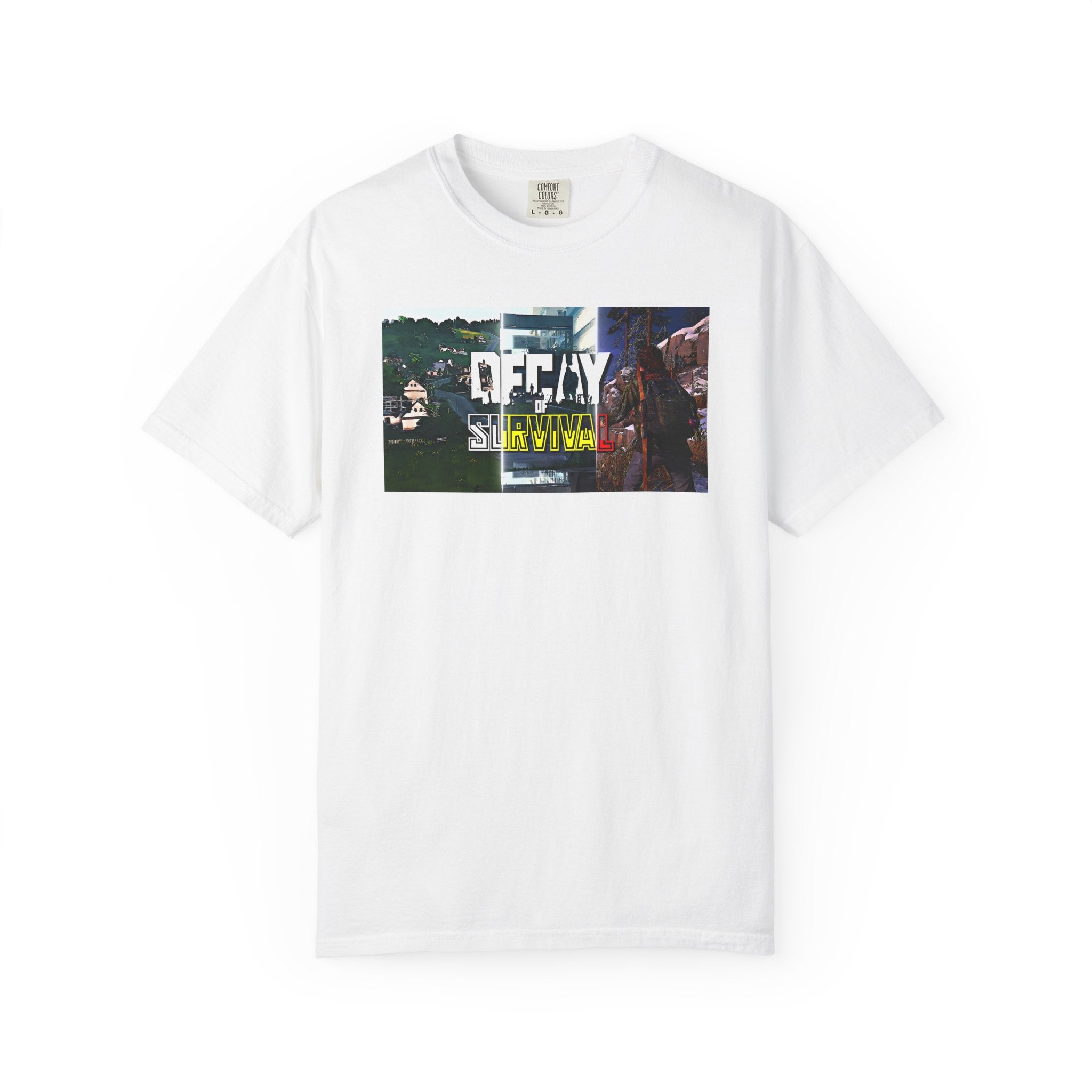 Decay Of Survival Faction Tee — 'Decay of Survival' Logo Front & 'FullMetalMafia' Graphic Logo Back