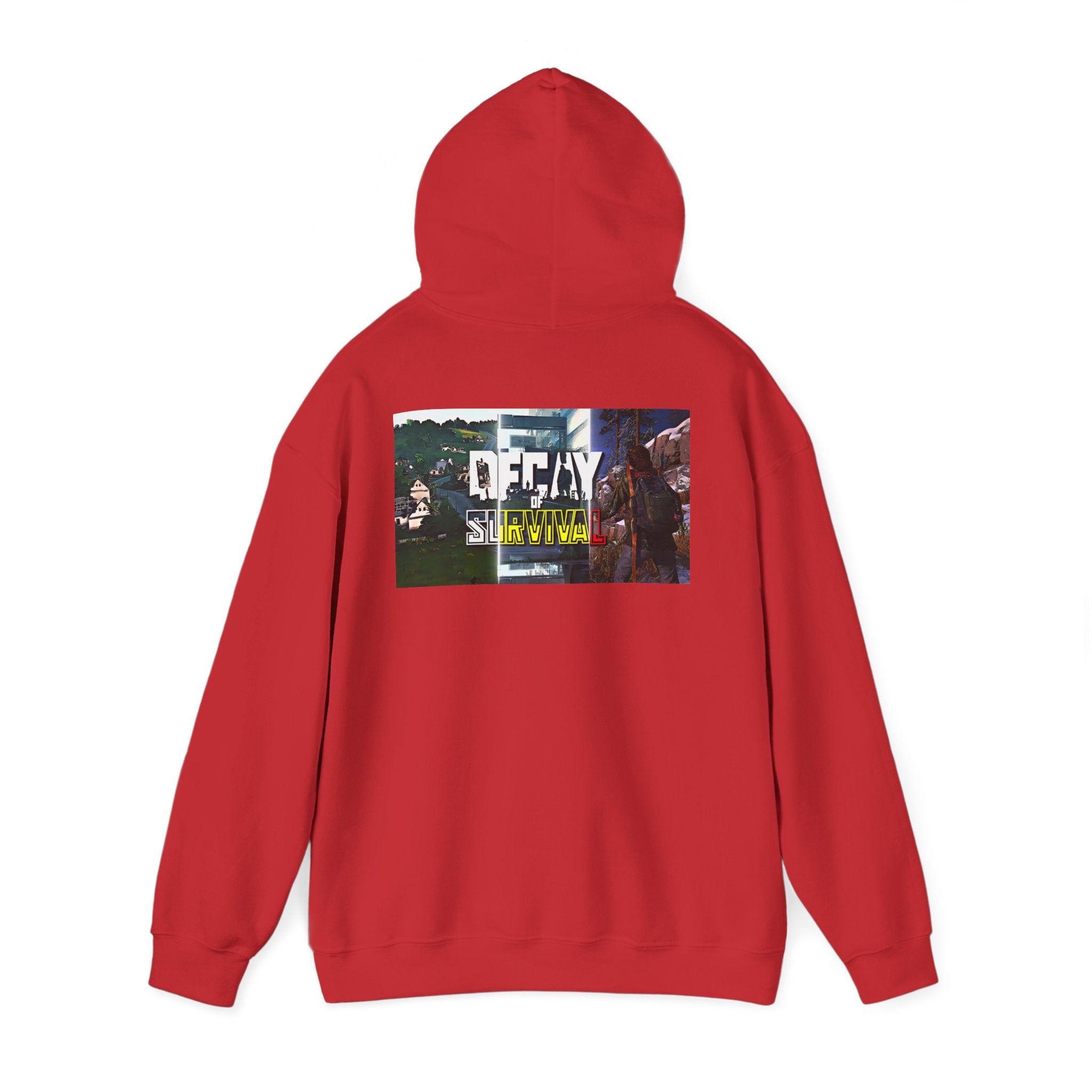 Survivor Graphic Hoodie — 'Decay' Urban Photo-Print Back Crewneck