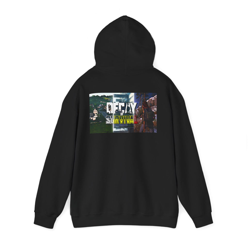 Survivor Graphic Hoodie — 'Decay' Urban Photo-Print Back Crewneck
