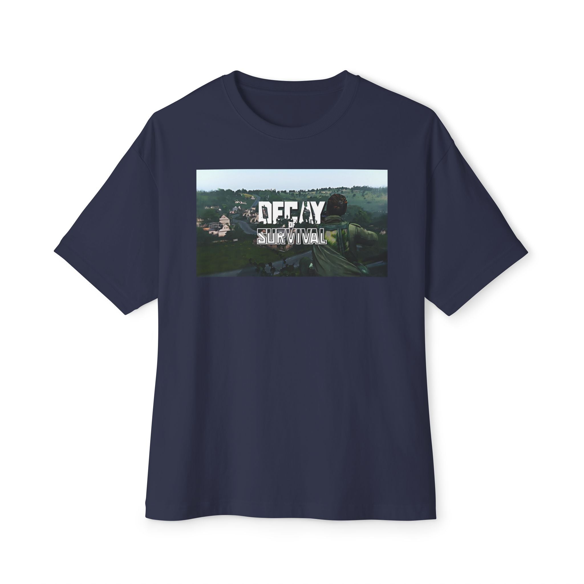 Boxy Tee — 'Decay Survival' Graphic Oversized T‑Shirt