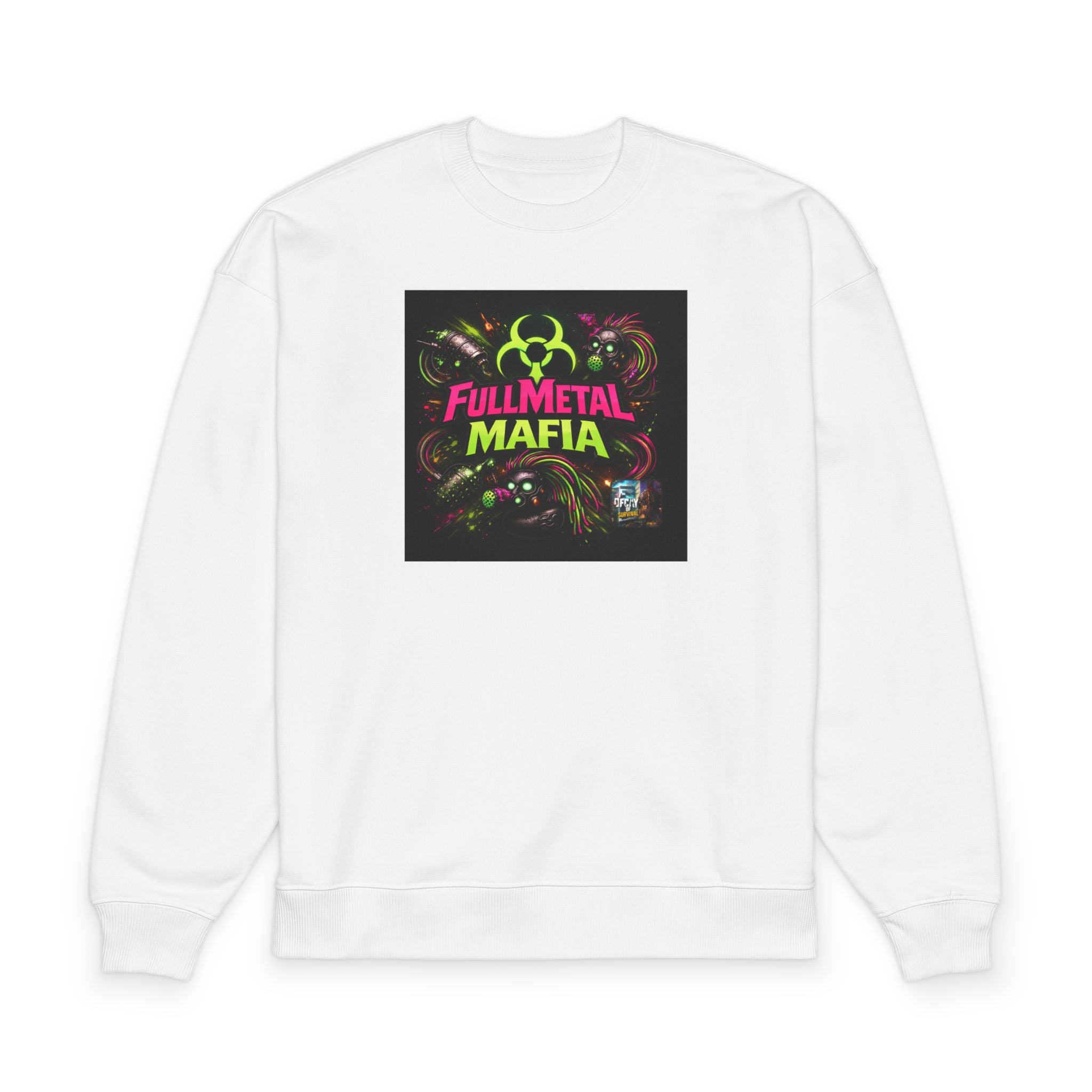 Fullmetal Mafia Survival Sweatshirt — Graphic Organic Oversized Crewneck