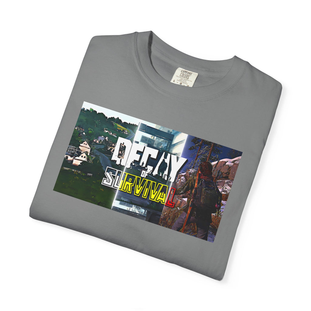 Decay Of Survival Faction Tee — 'Decay of Survival' Logo Front & 'FullMetalMafia' Graphic Logo Back
