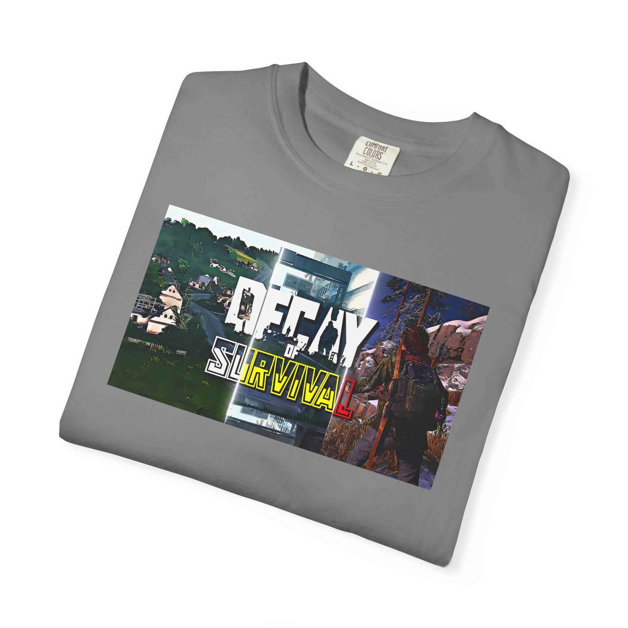 Decay Of Survival Faction Tee — 'Decay of Survival' Logo Front & 'FullMetalMafia' Graphic Logo Back