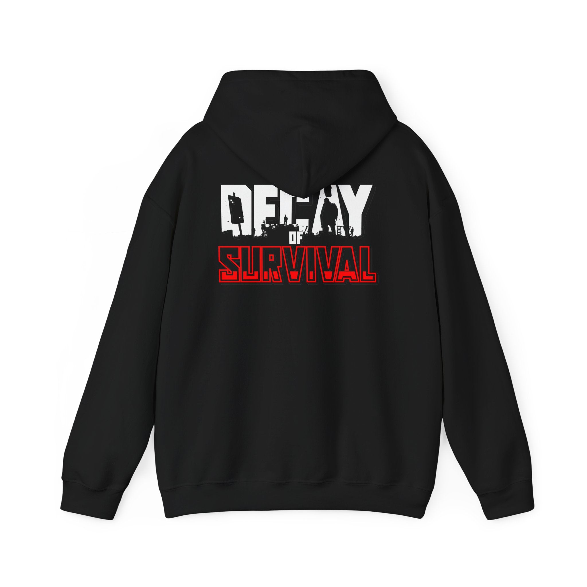 Survival PvP Hoodie — ‘Decay of Survival’ Gaming Graphic Sweatshirt