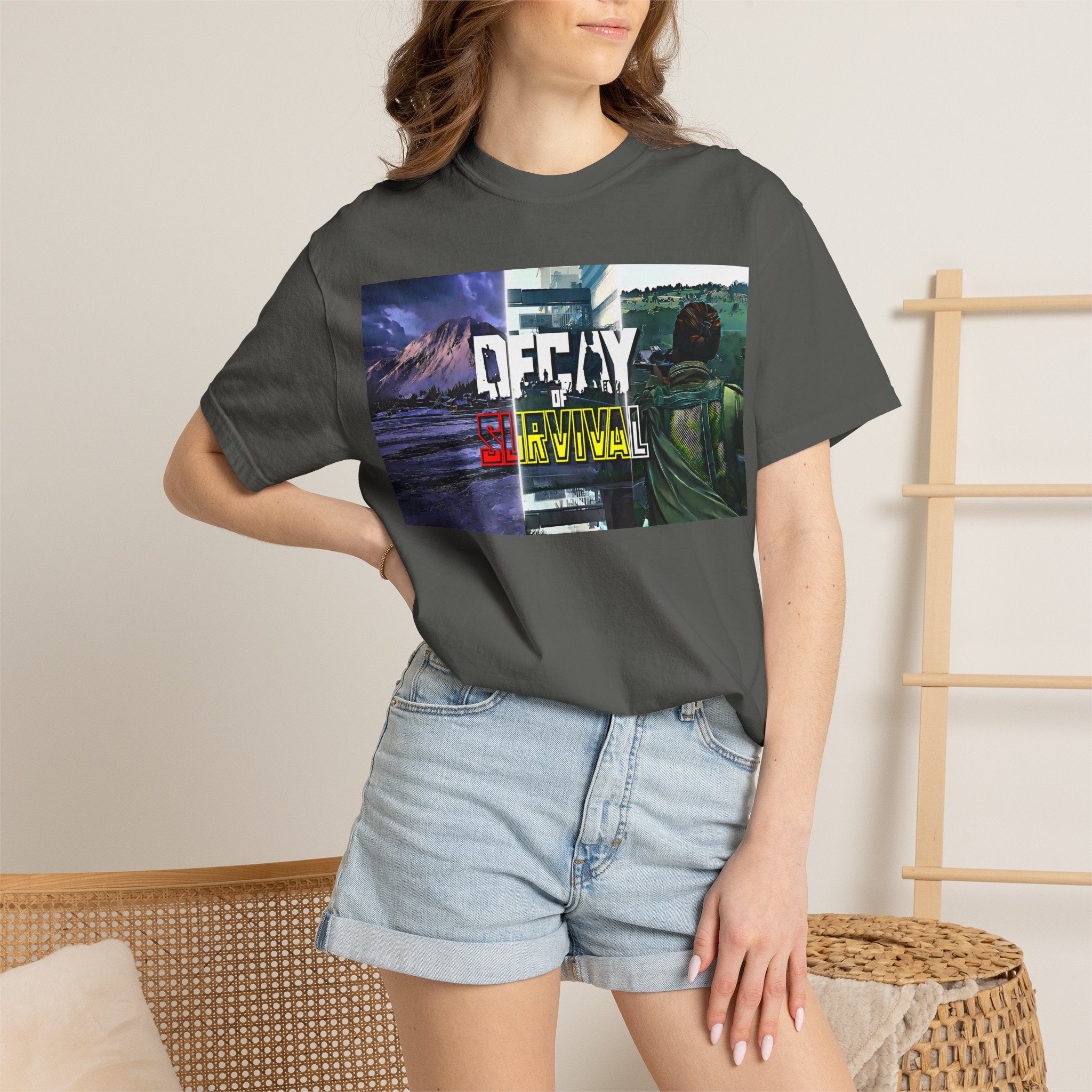 Decay Of Survival Retro Graphic T-Shirt — "OFFDAY Survival" Gamer Adventure Tee