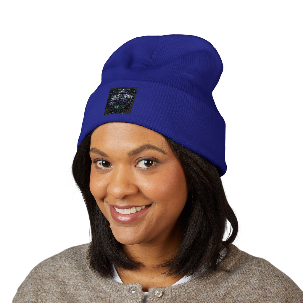 Embroidered 'Adventure Awaits' Classic Cuffed Beanie