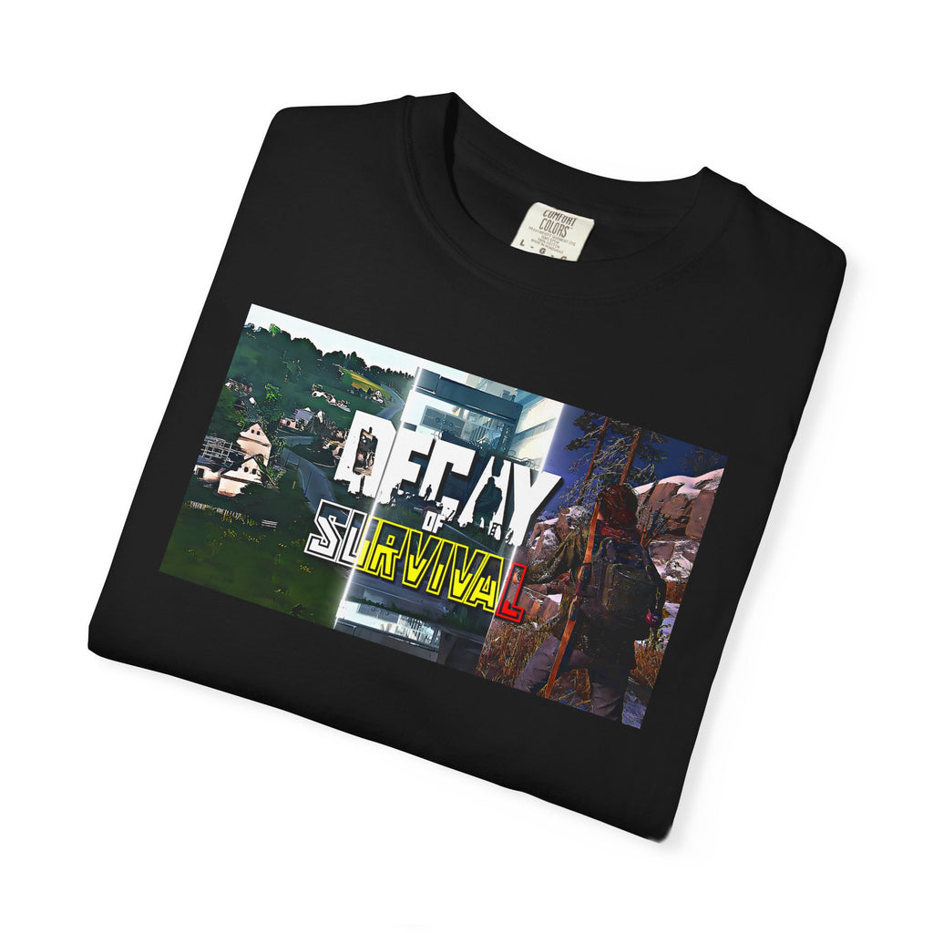Decay Of Survival Faction Tee — 'Decay of Survival' Logo Front & 'FullMetalMafia' Graphic Logo Back