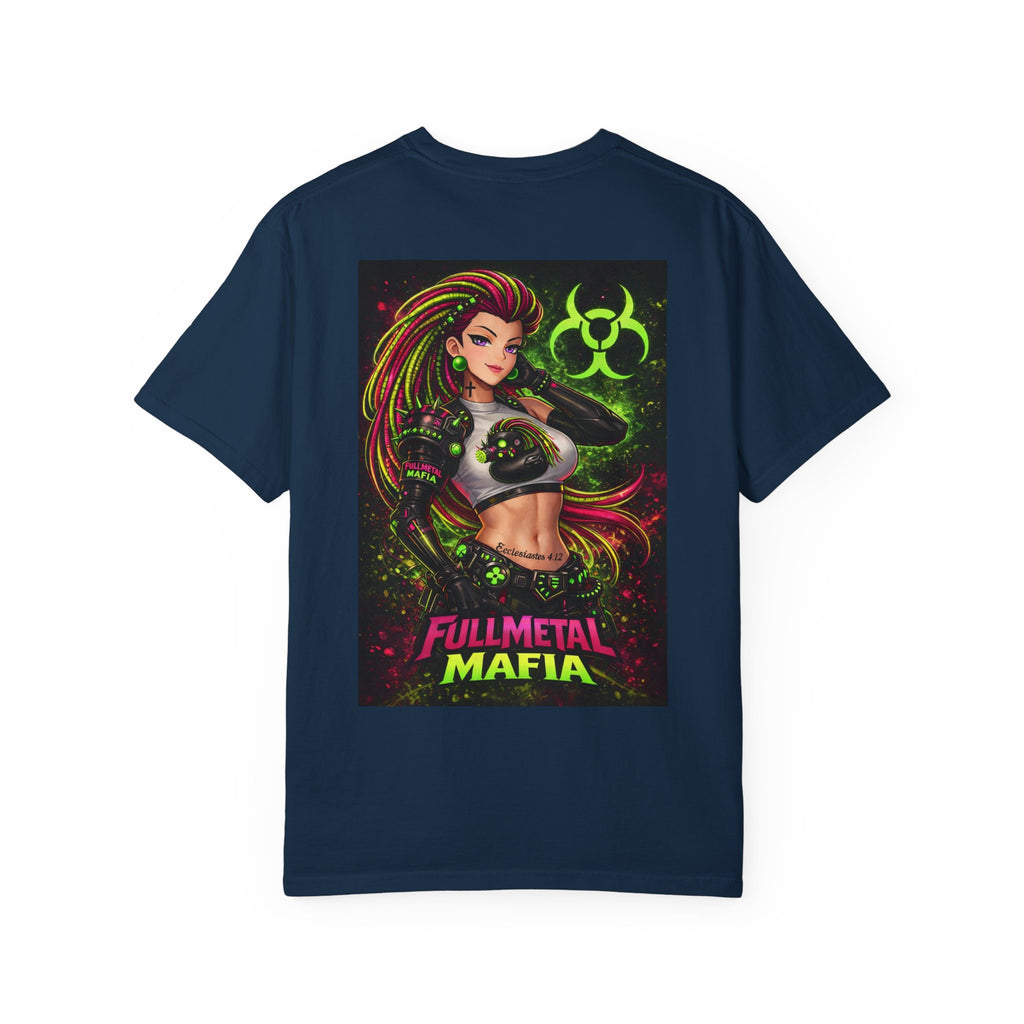 Decay Of Survival Faction Tee — 'Decay of Survival' Logo Front & 'FullMetalMafia' Graphic Logo Back
