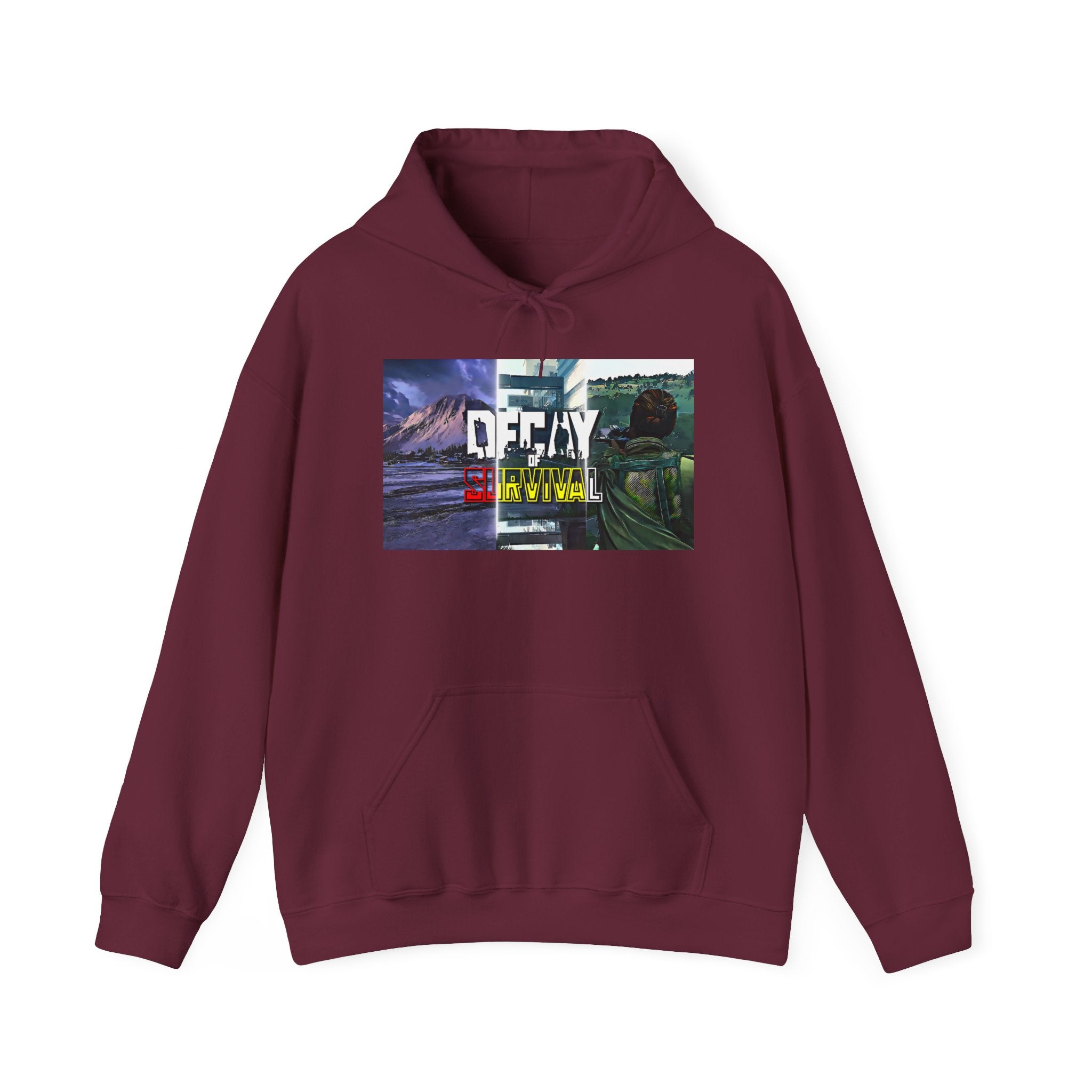 Decay Of Survival Hoodie — Post-Apocalyptic Landscape Graphic Hoodie
