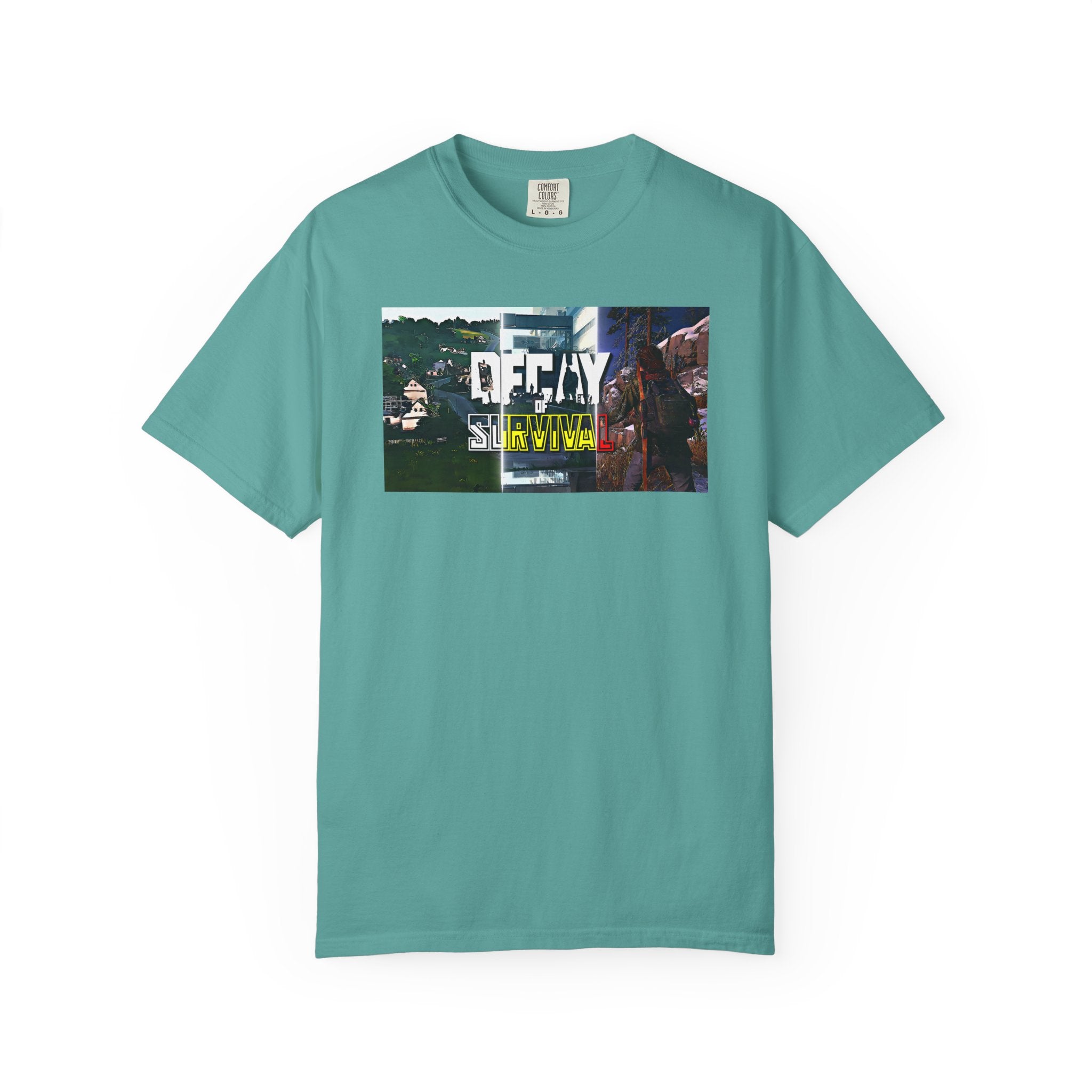 Decay Of Survival Faction Tee — 'Decay of Survival' Logo Front & 'FullMetalMafia' Graphic Logo Back