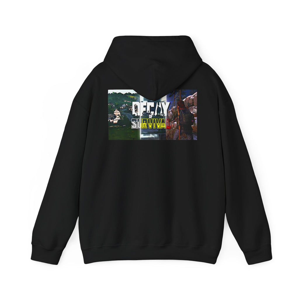 Survivor Graphic Hoodie — 'Decay' Urban Photo-Print Back Crewneck