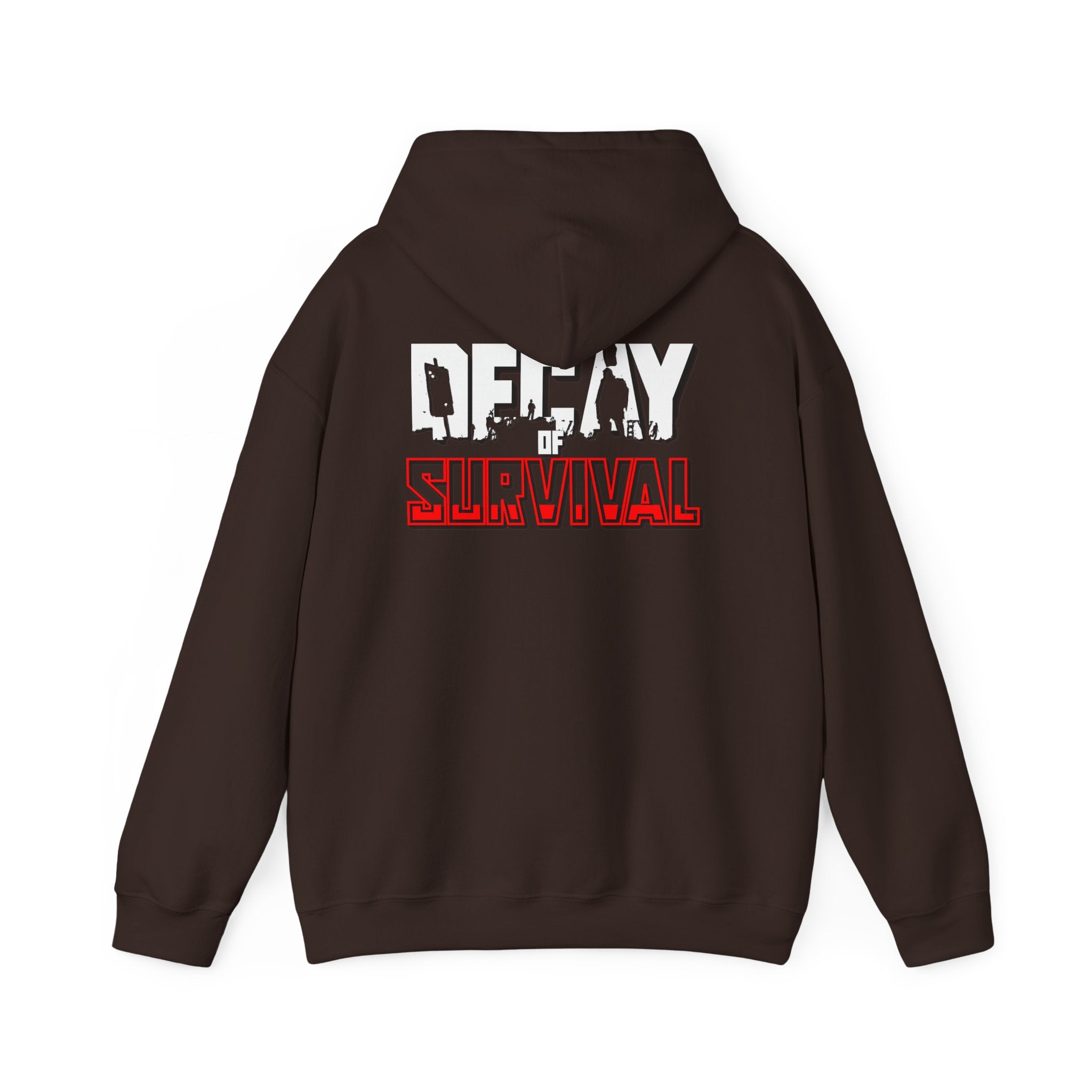 Survival PvP Hoodie — ‘Decay of Survival’ Gaming Graphic Sweatshirt