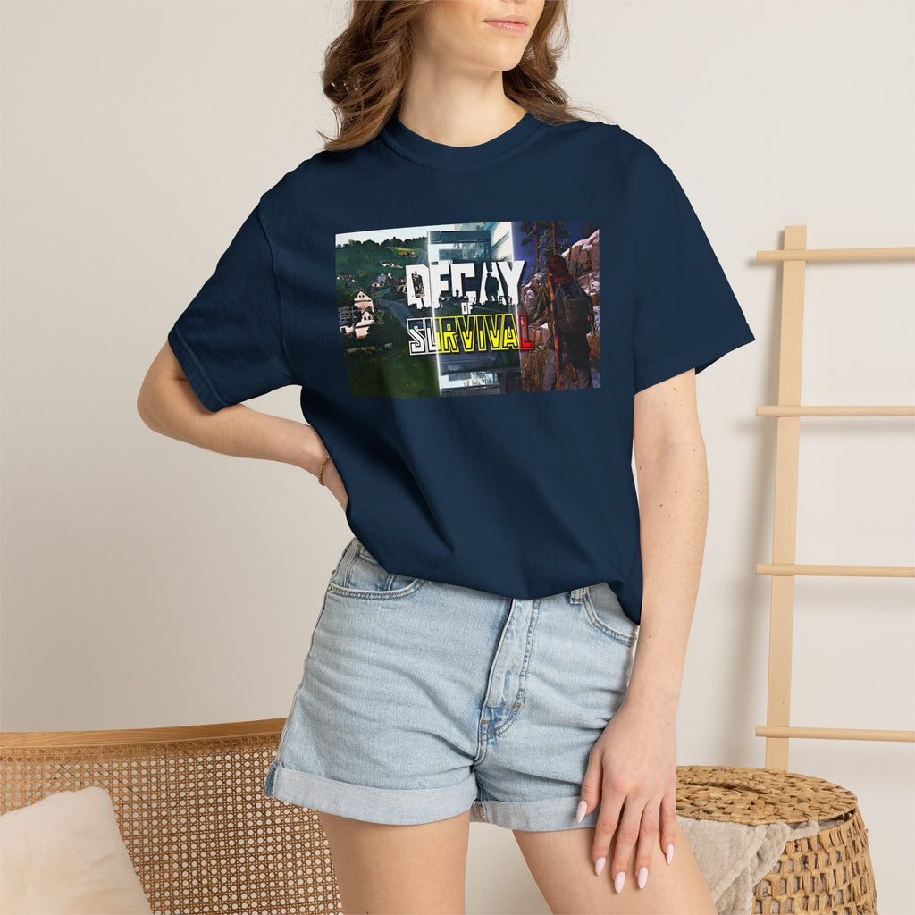 Decay Of Survival Faction Tee — 'Decay of Survival' Logo Front & 'FullMetalMafia' Graphic Logo Back