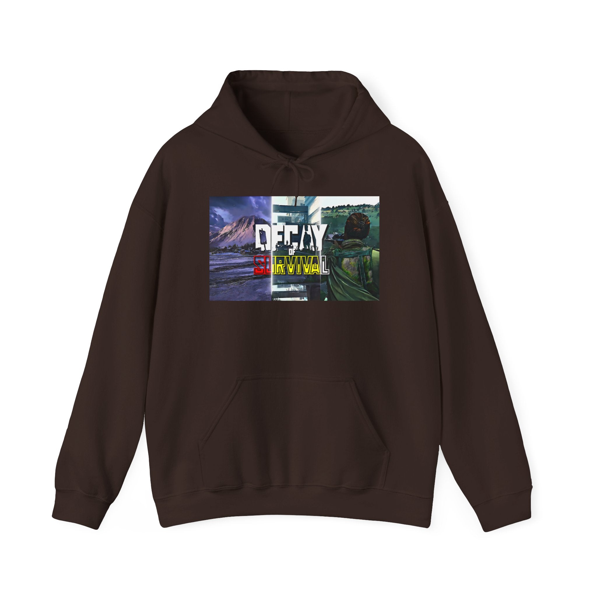 Decay Of Survival Hoodie — Post-Apocalyptic Landscape Graphic Hoodie