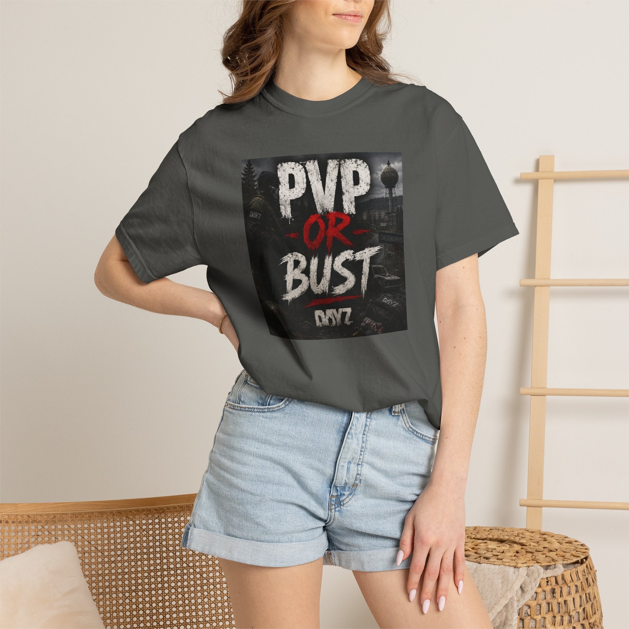 PVP or Bust T-Shirt — DayZ PvP Survival Gamer Tee