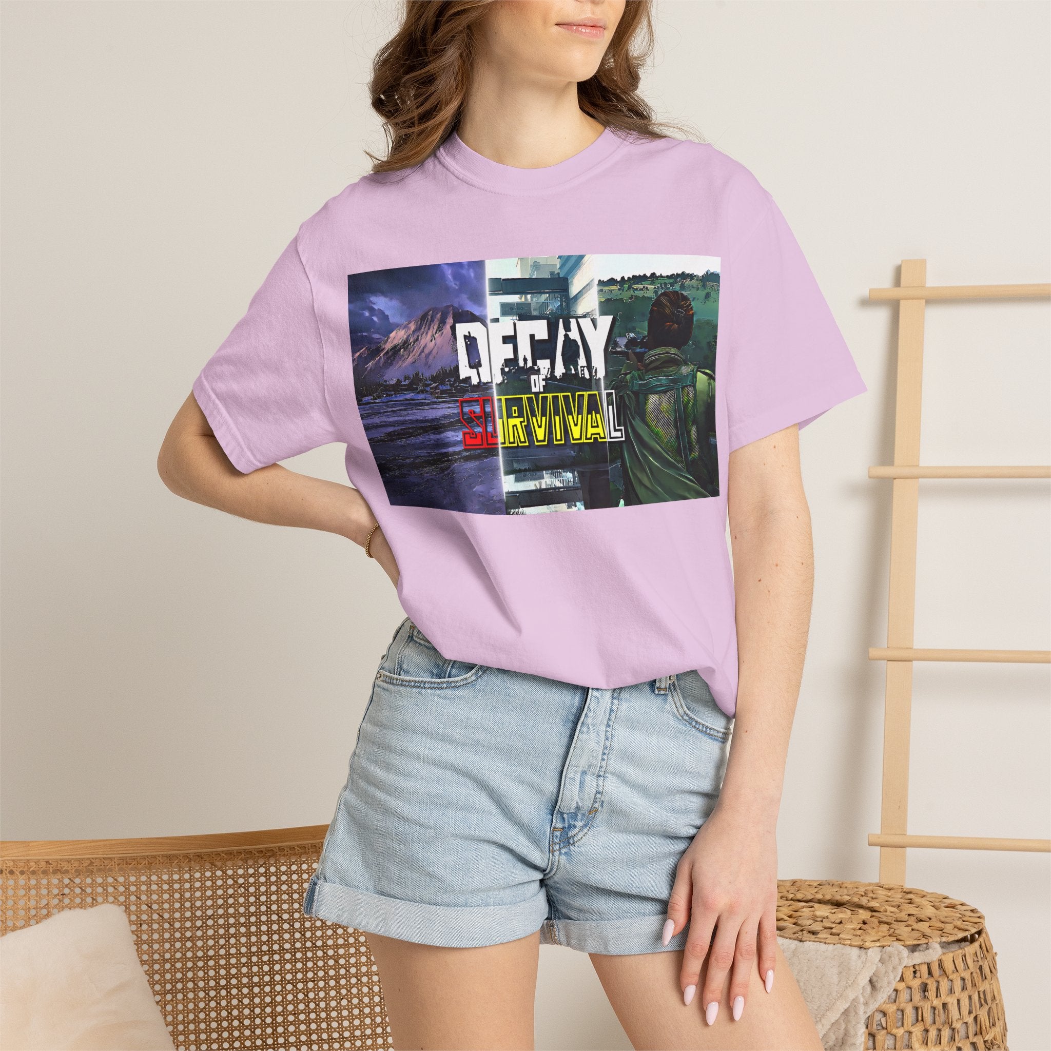 Decay Of Survival Retro Graphic T-Shirt — "OFFDAY Survival" Gamer Adventure Tee