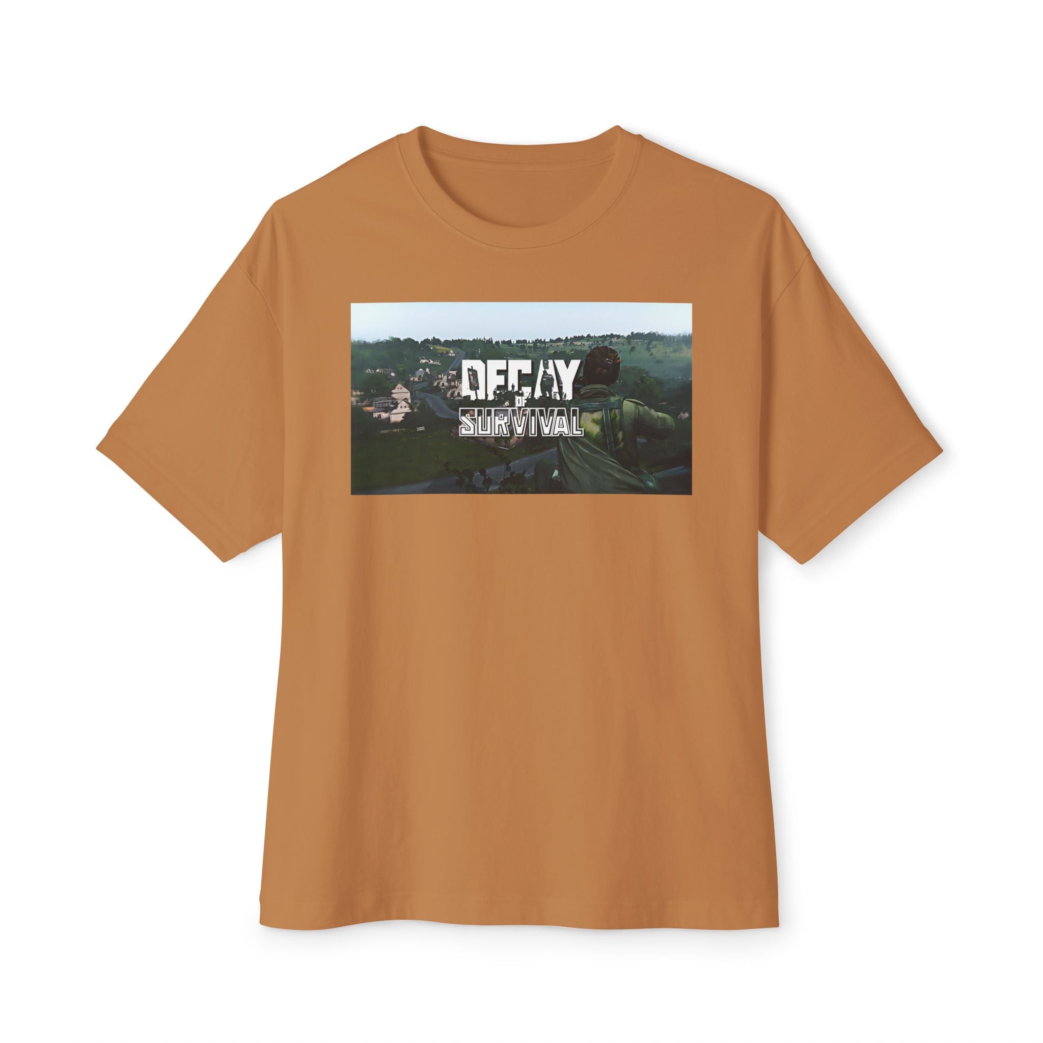 Boxy Tee — 'Decay Survival' Graphic Oversized T‑Shirt