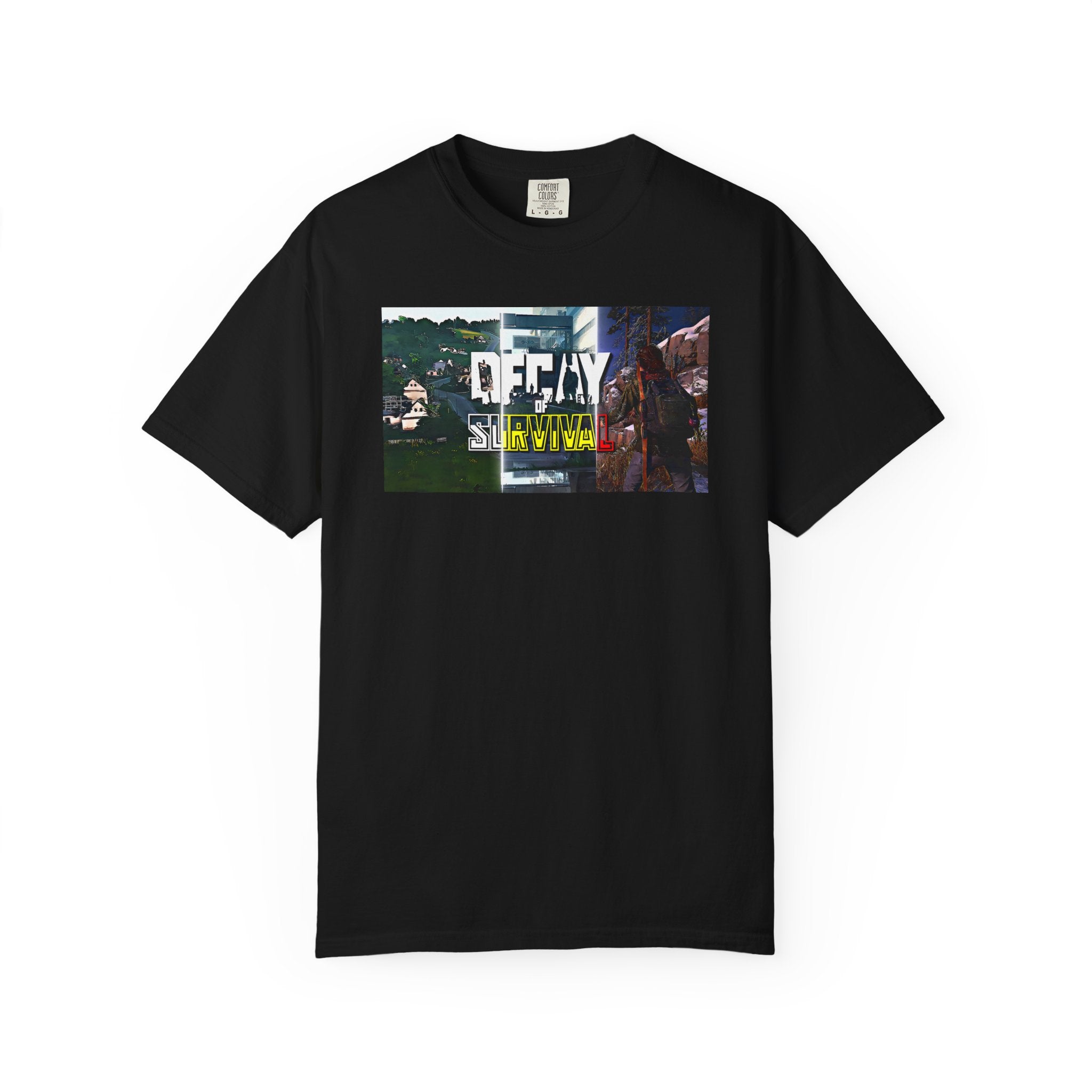 Decay Of Survival Faction Tee — 'Decay of Survival' Logo Front & 'FullMetalMafia' Graphic Logo Back