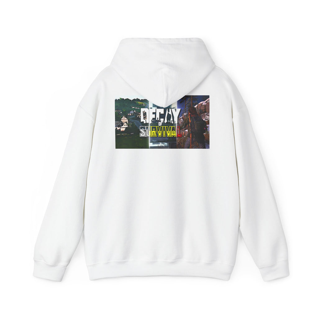 Survivor Graphic Hoodie — 'Decay' Urban Photo-Print Back Crewneck
