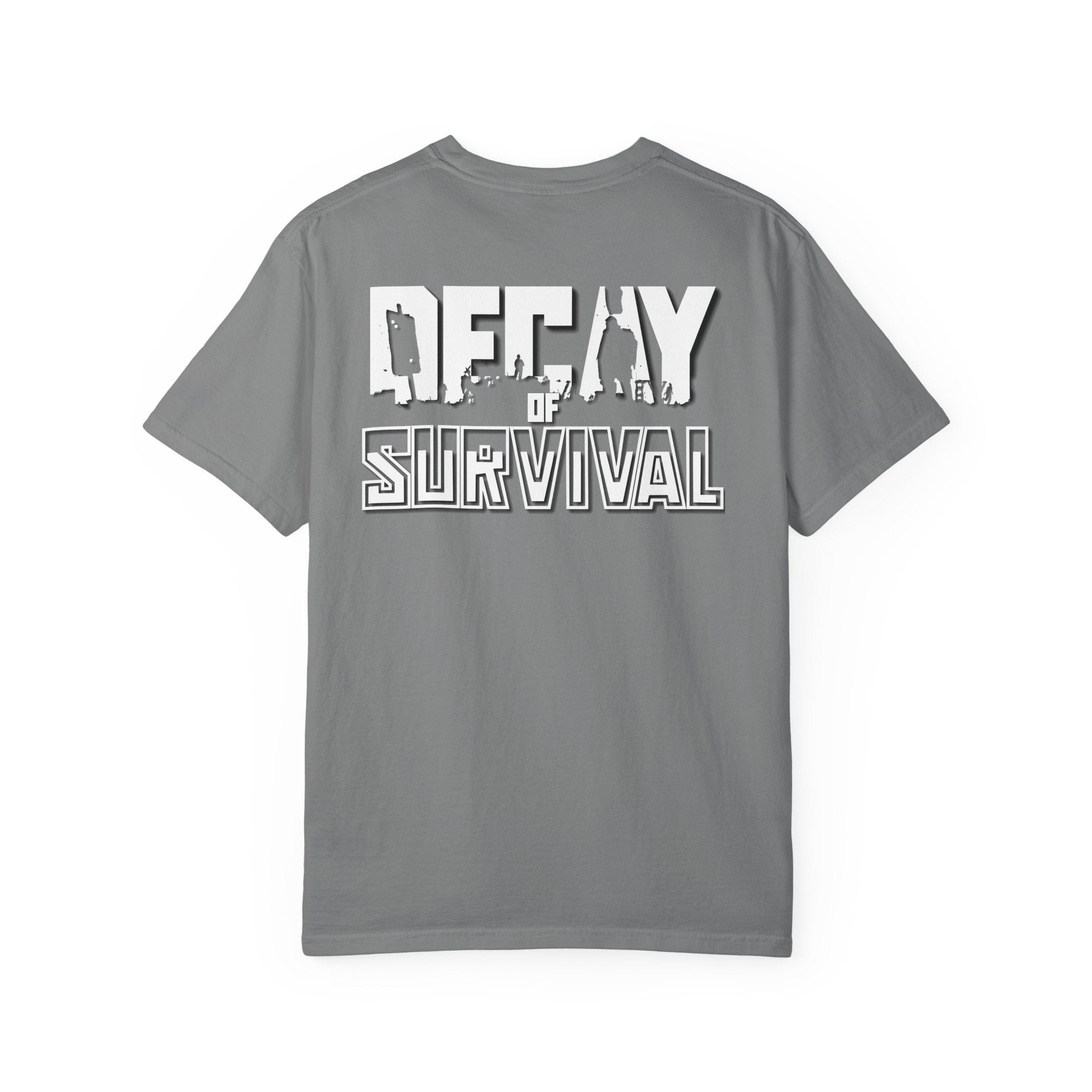 Decay Of Survival Faction Tee — 'ABN' Logo Front & 'Decay of Survival - White' Graphic Back