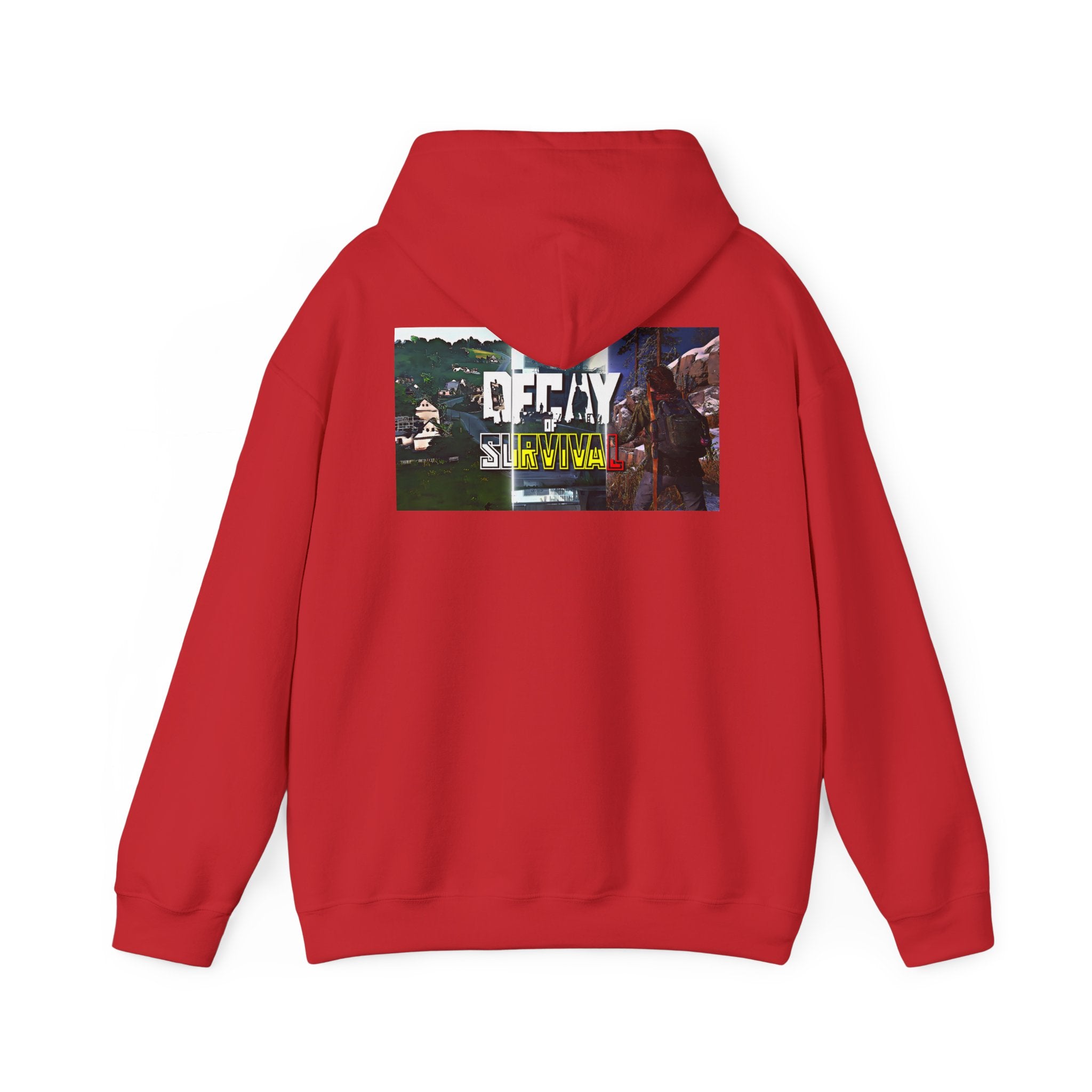 Survivor Graphic Hoodie — 'Decay' Urban Photo-Print Back Crewneck