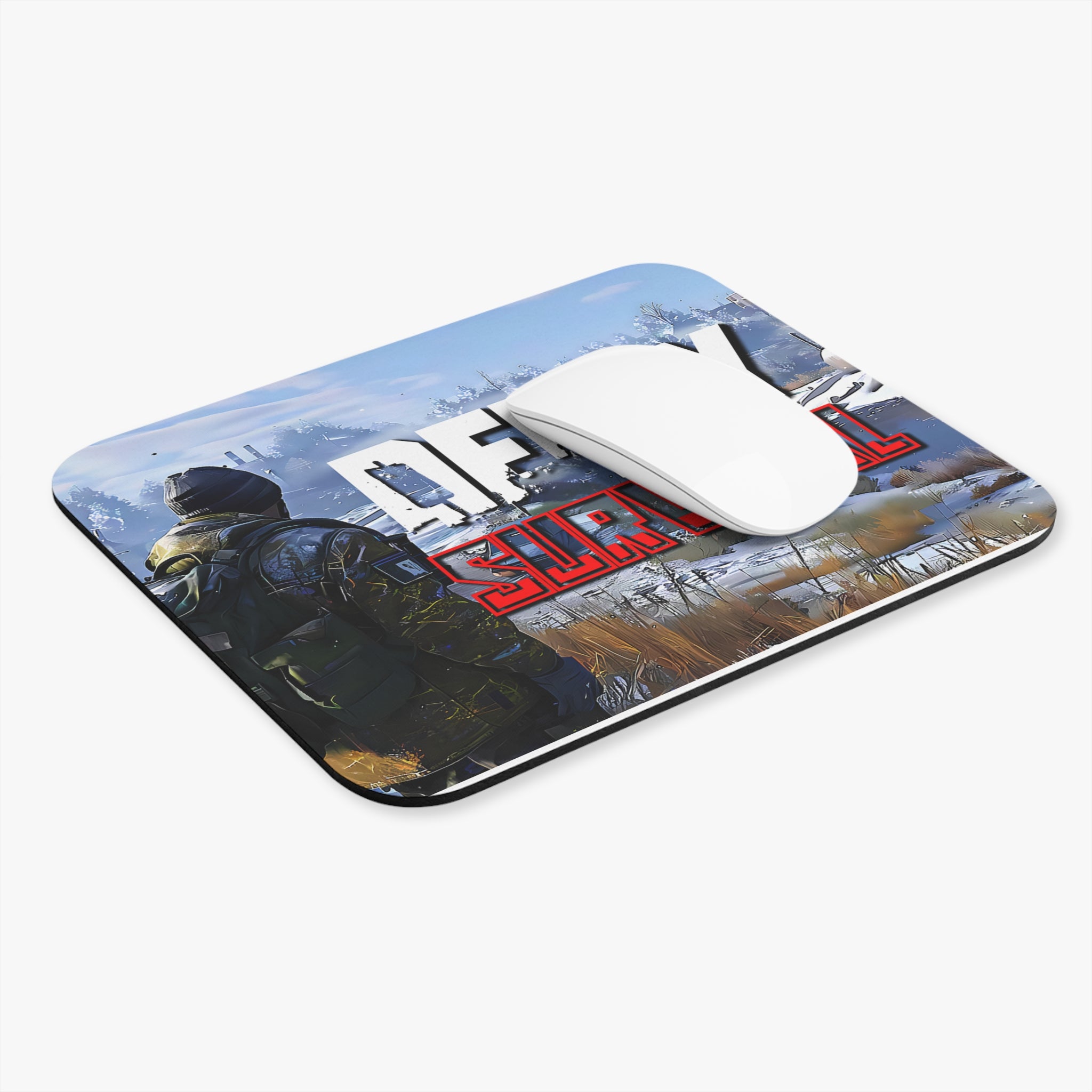 Decay Of Survival Mouse Pad — 'Decay of Survival' Winter Combat Desk Mat