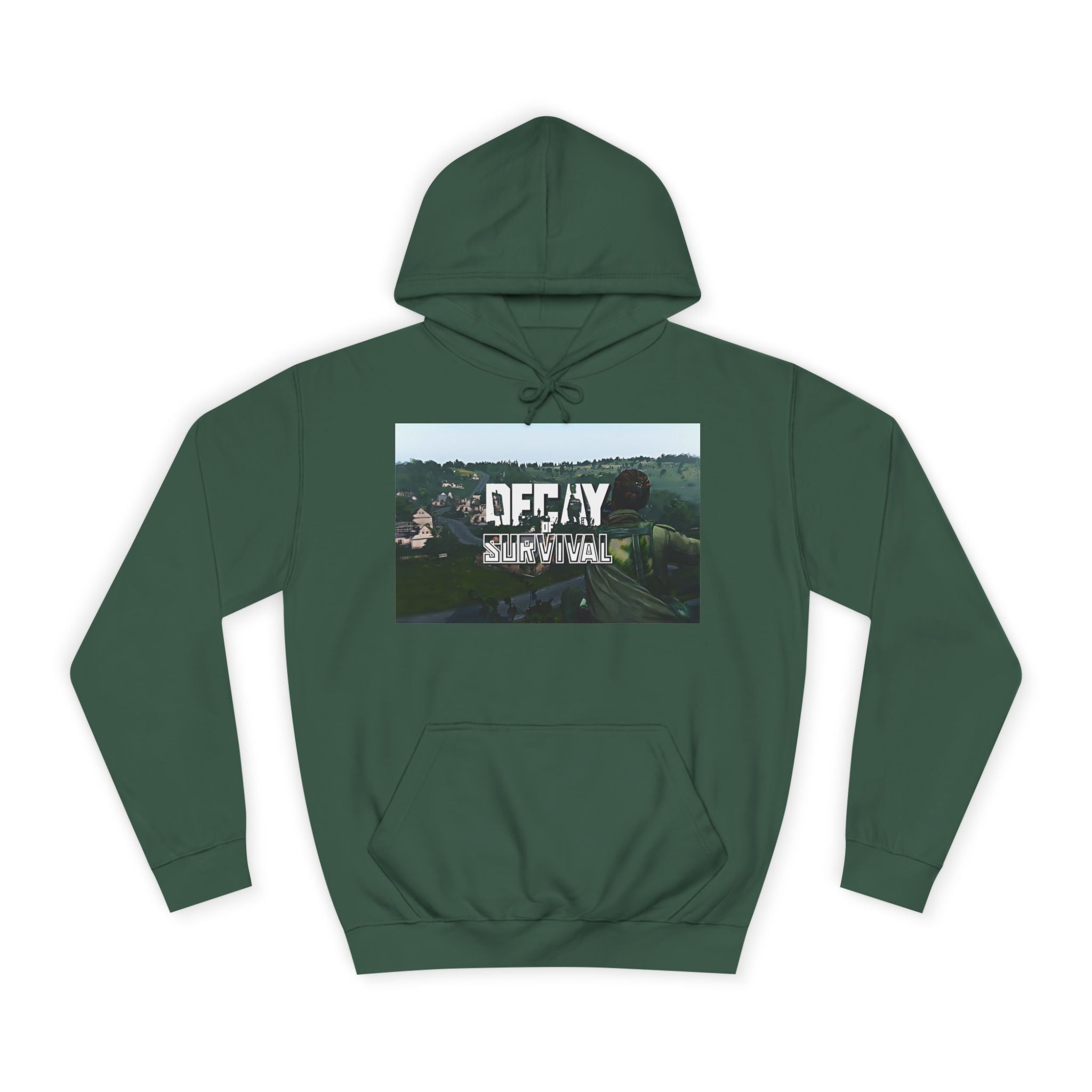 Decay Of Survival Hoodie — Vintage Campus Landscape Graphic