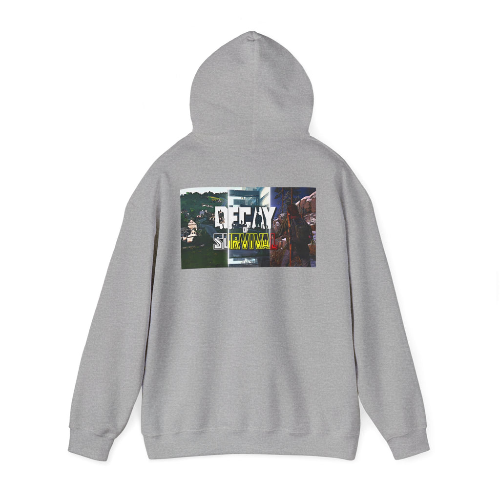 Survivor Graphic Hoodie — 'Decay' Urban Photo-Print Back Crewneck