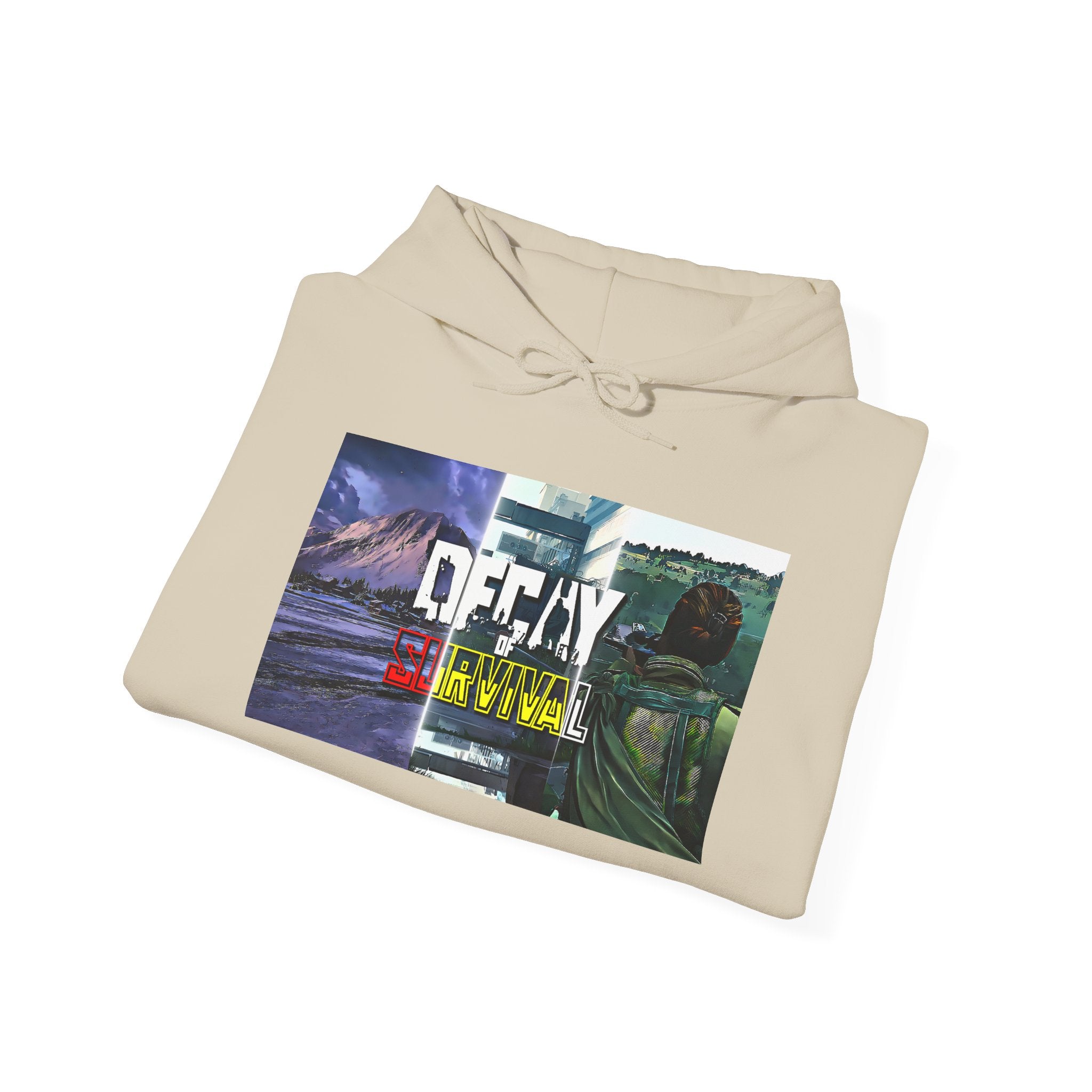 Decay Of Survival Hoodie — Post-Apocalyptic Landscape Graphic Hoodie