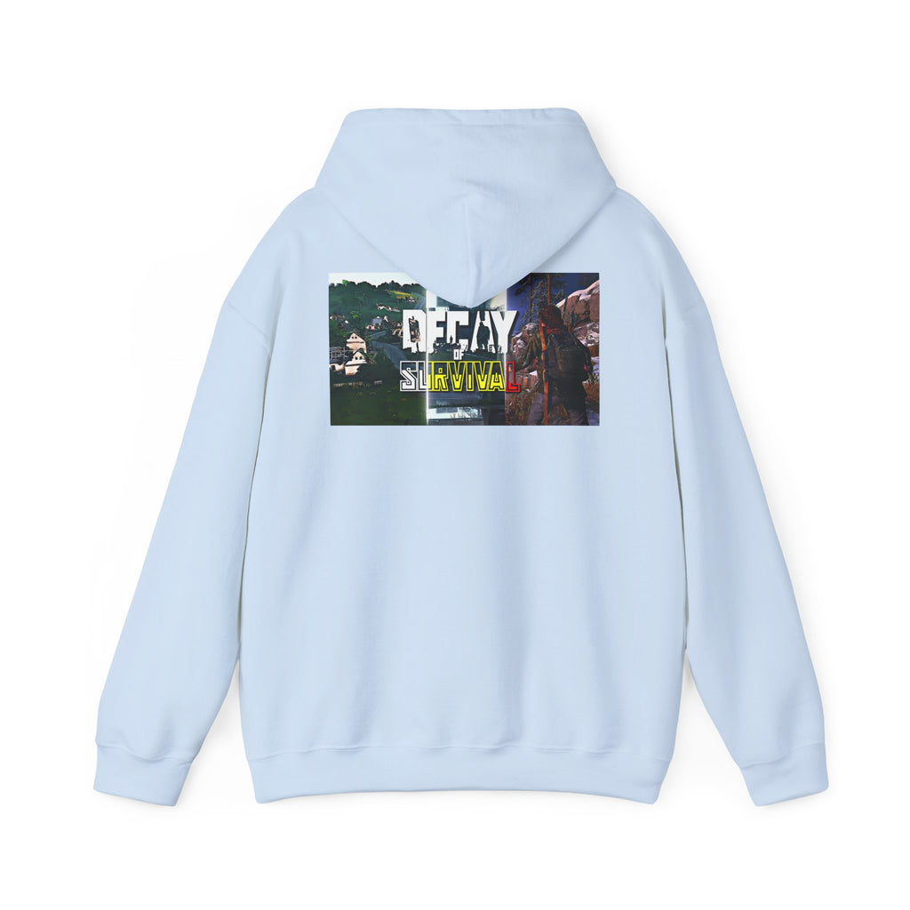 Survivor Graphic Hoodie — 'Decay' Urban Photo-Print Back Crewneck