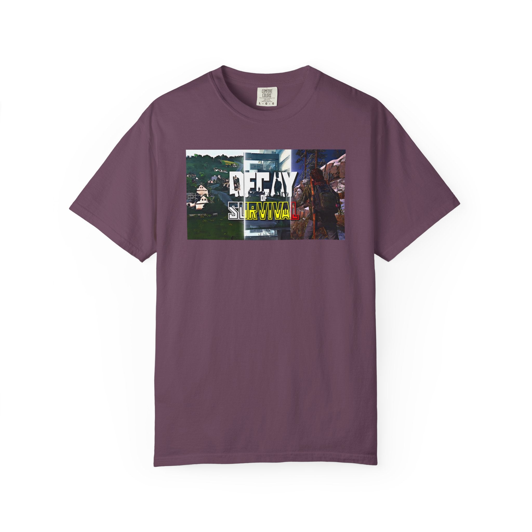 Decay Of Survival Faction Tee — 'Decay of Survival' Logo Front & 'FullMetalMafia' Graphic Logo Back
