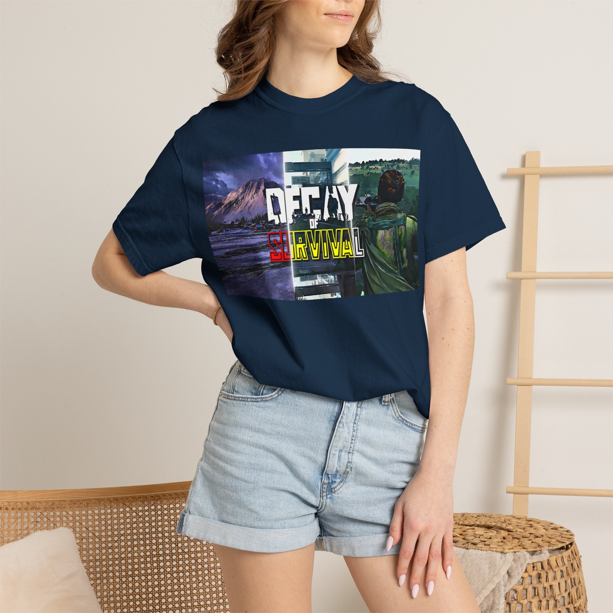 Decay Of Survival Retro Graphic T-Shirt — "OFFDAY Survival" Gamer Adventure Tee
