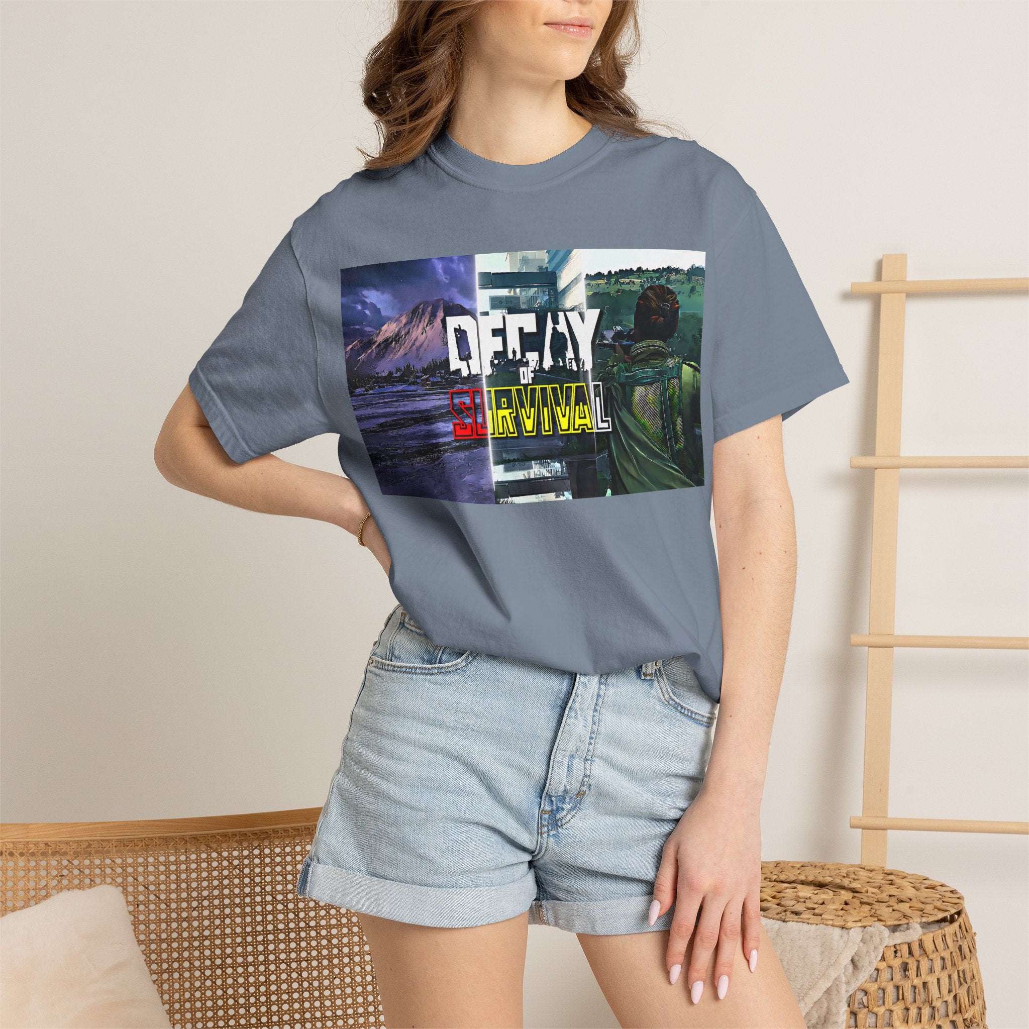 Decay Of Survival Retro Graphic T-Shirt — "OFFDAY Survival" Gamer Adventure Tee