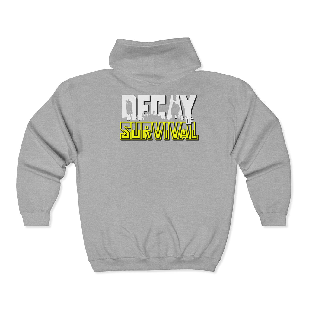 Decay Of Survival - Yellow Zip Up Hoodie — ABN Faction Logo Streetwear