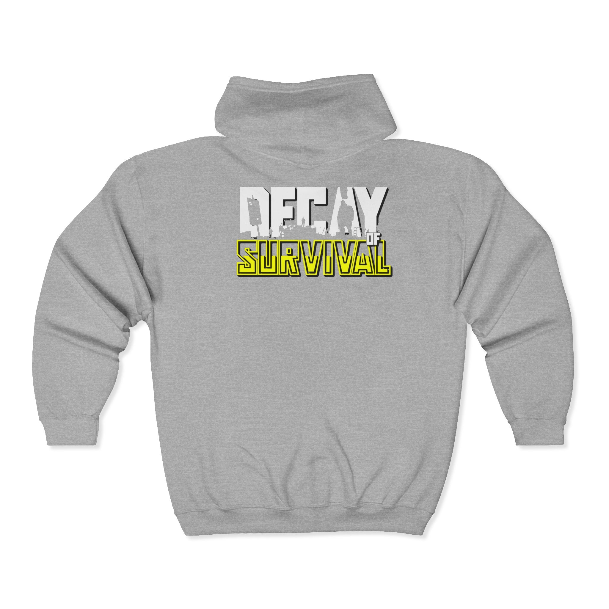 Decay Of Survival - Yellow Zip Up Hoodie — ABN Faction Logo Streetwear